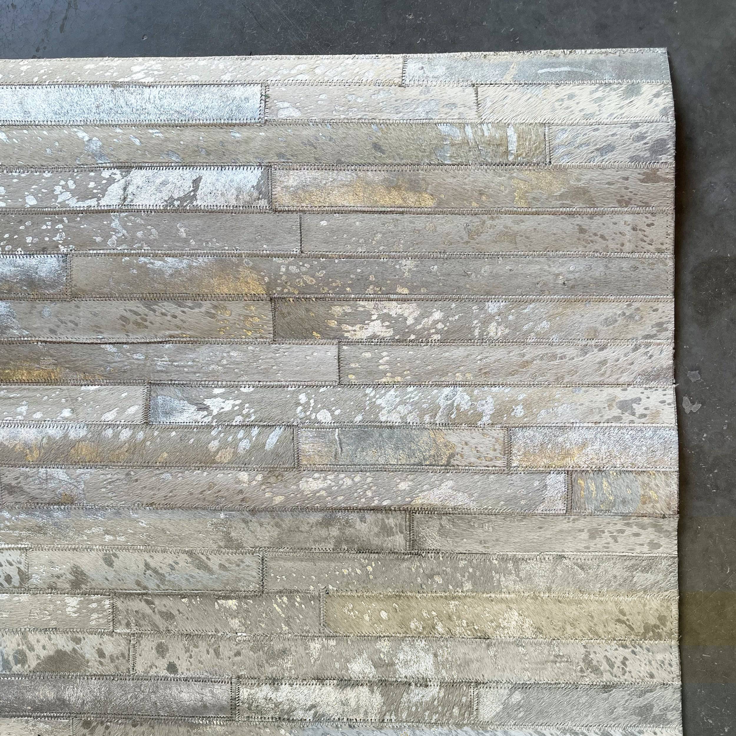 90X300 Cm Handmade Rug Metalichidesubway-Sil-Long -  Rugs - ebarza Furniture UAE | Shop Modern Furniture in Abu Dhabi & Dubai - مفروشات ايبازرا في الامارات | تسوق اثاث عصري وديكورات مميزة في دبي وابوظبي