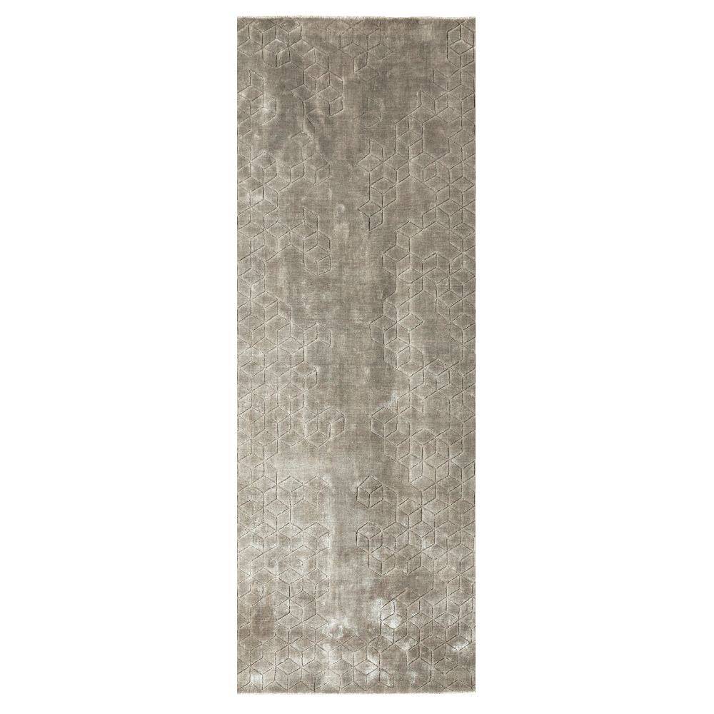 90X300 Cm Handmade Wool Rug Jh-20730-Long -  Rugs - ebarza Furniture UAE | Shop Modern Furniture in Abu Dhabi & Dubai - مفروشات ايبازرا في الامارات | تسوق اثاث عصري وديكورات مميزة في دبي وابوظبي