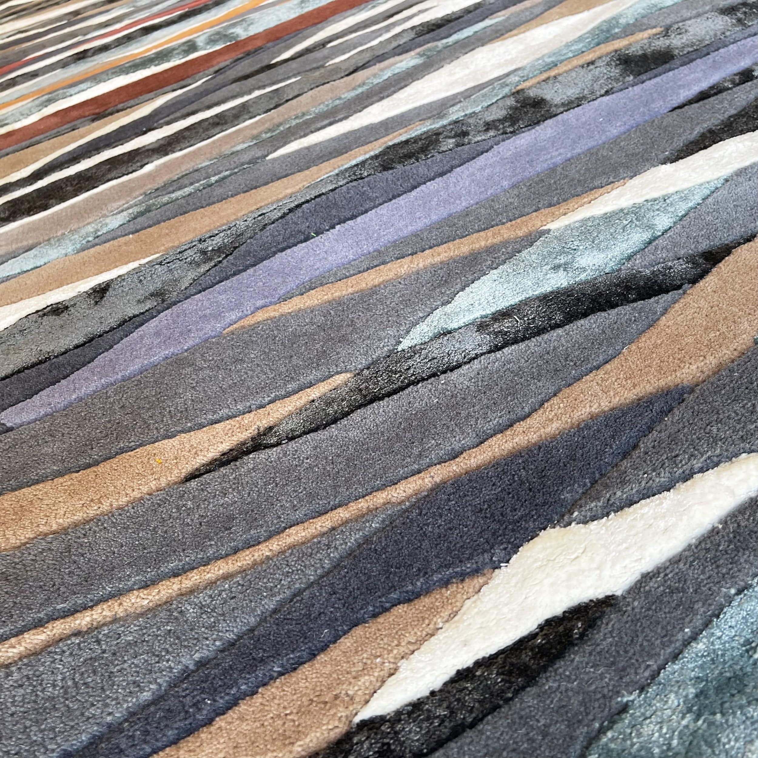 90X300 Cm Handmade Wool Rug Jh-20740-Long -  Rugs - ebarza Furniture UAE | Shop Modern Furniture in Abu Dhabi & Dubai - مفروشات ايبازرا في الامارات | تسوق اثاث عصري وديكورات مميزة في دبي وابوظبي