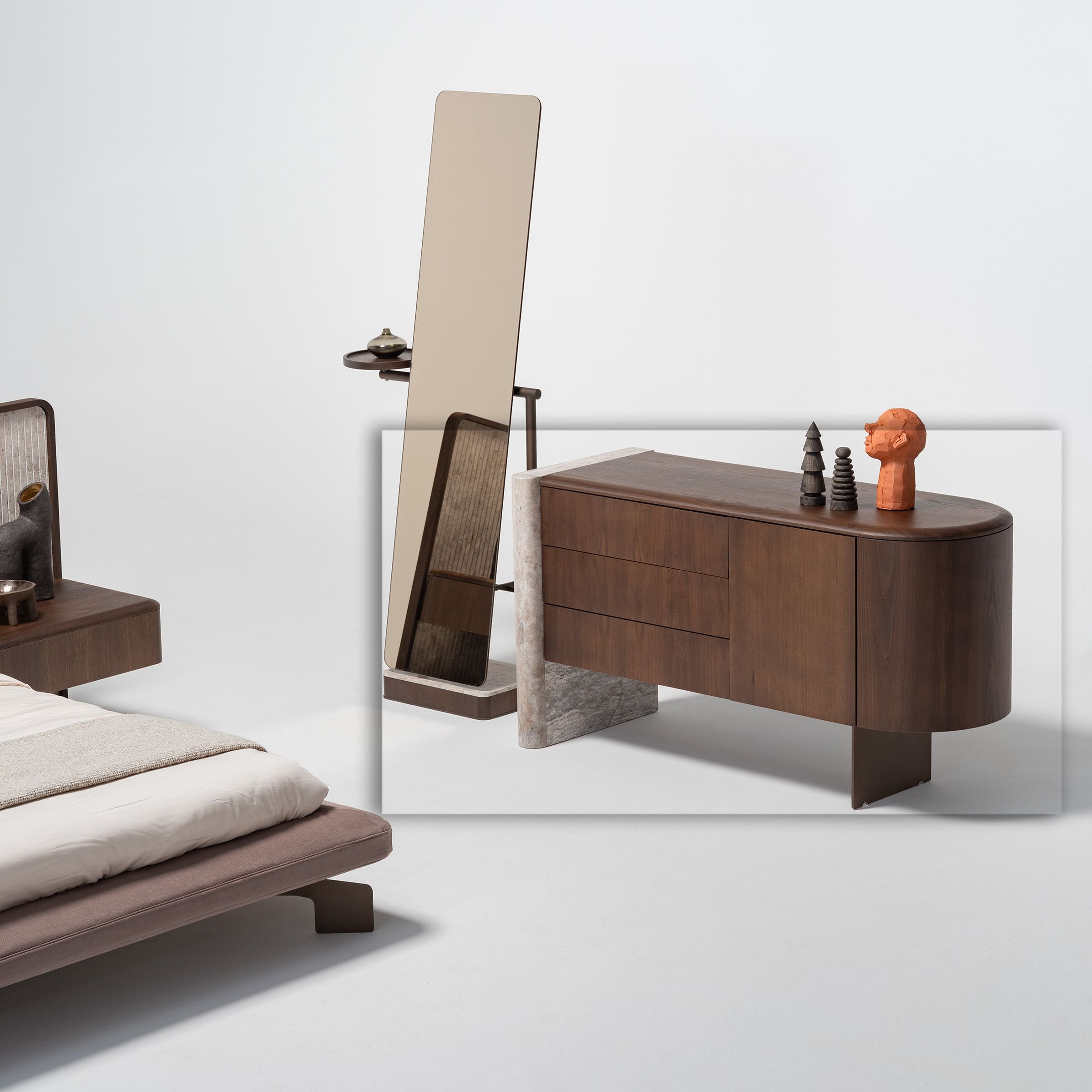 ODEON DRESSER OD-DR-002 -  Dressers and Mirrors - ebarza Furniture UAE | Shop Modern Furniture in Abu Dhabi & Dubai - مفروشات ايبازرا في الامارات | تسوق اثاث عصري وديكورات مميزة في دبي وابوظبي
