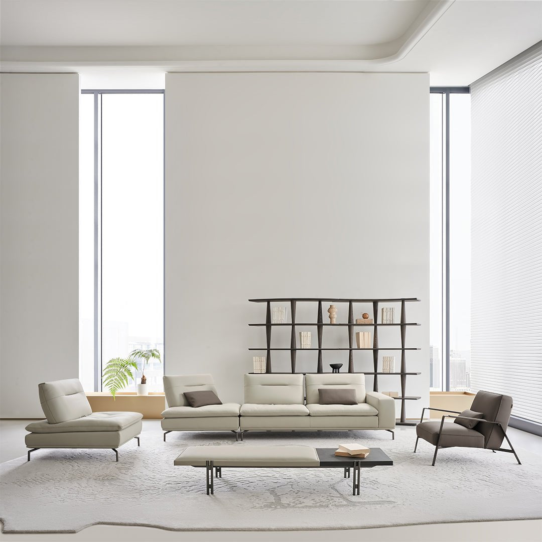 Nexus 2 Seater Right Arm Modular Sofa - AMF-S180/WF ex -  Sofas - ebarza Furniture UAE | Shop Modern Furniture in Abu Dhabi & Dubai - مفروشات ايبازرا في الامارات | تسوق اثاث عصري وديكورات مميزة في دبي وابوظبي