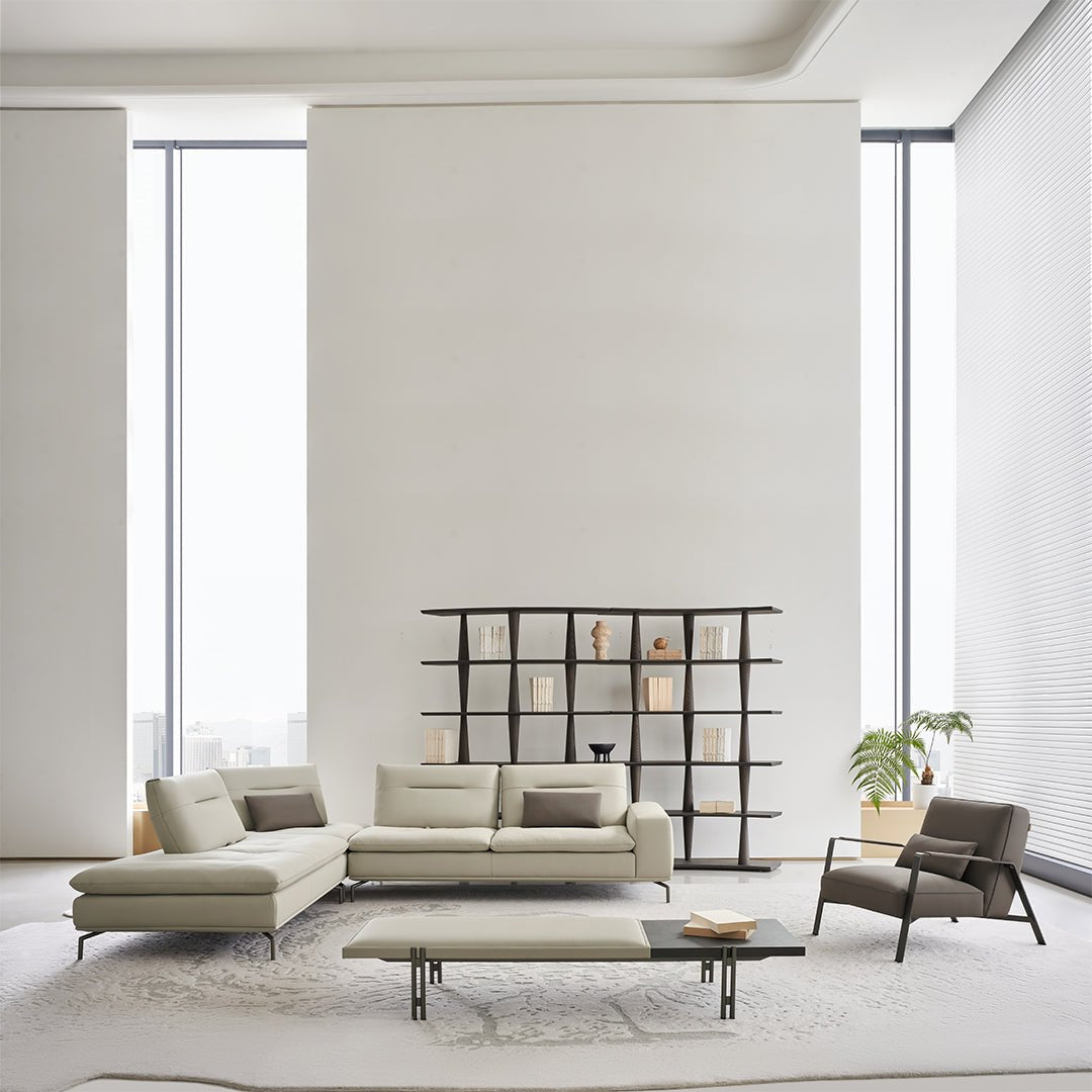 Nexus 2 Seater Right Arm Modular Sofa - AMF-S180/WF ex -  Sofas - ebarza Furniture UAE | Shop Modern Furniture in Abu Dhabi & Dubai - مفروشات ايبازرا في الامارات | تسوق اثاث عصري وديكورات مميزة في دبي وابوظبي