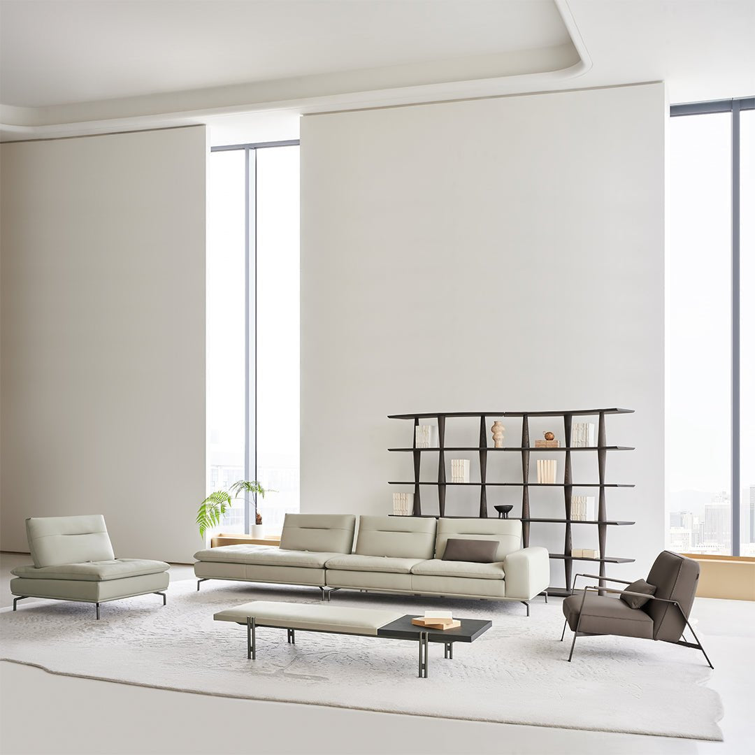 Nexus 2 Seater Right Arm Modular Sofa - AMF-S180/WF ex -  Sofas - ebarza Furniture UAE | Shop Modern Furniture in Abu Dhabi & Dubai - مفروشات ايبازرا في الامارات | تسوق اثاث عصري وديكورات مميزة في دبي وابوظبي