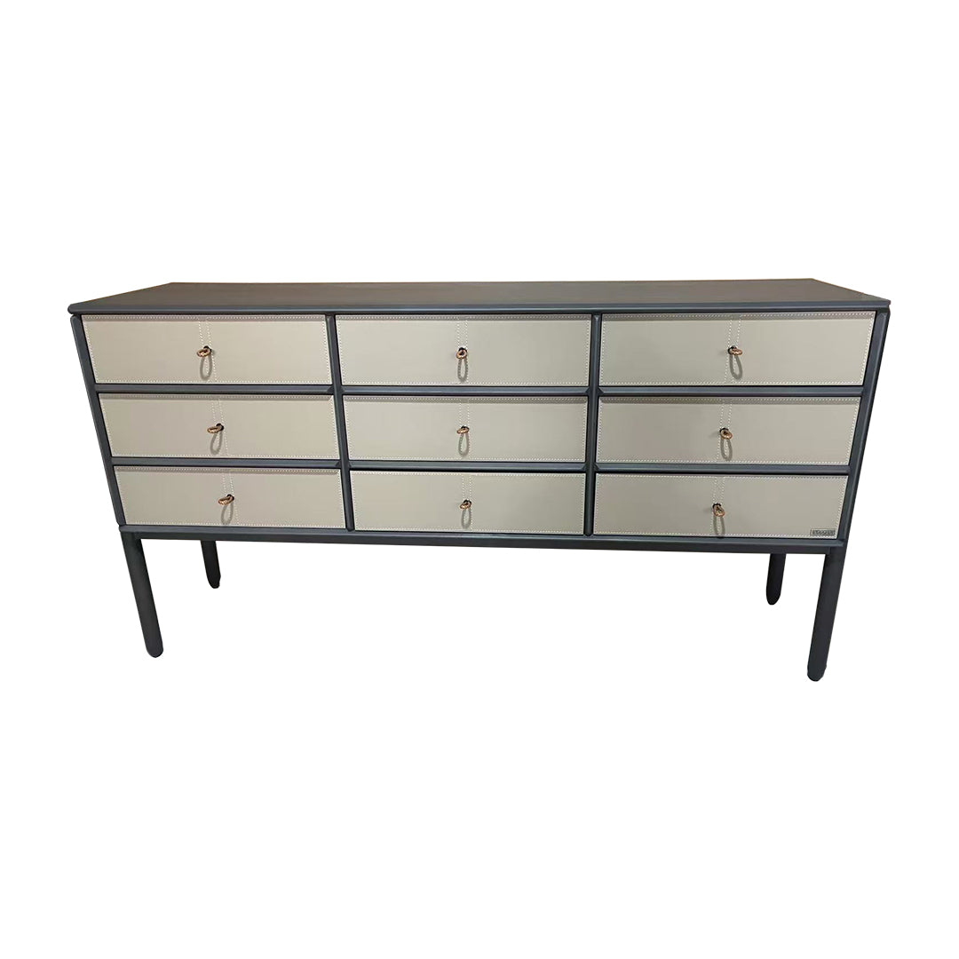 Pre-order 35 Days Delivery Albus Saddle Leather Sideboard JK-G31 -  Sideboards - ebarza Furniture UAE | Shop Modern Furniture in Abu Dhabi & Dubai - مفروشات ايبازرا في الامارات | تسوق اثاث عصري وديكورات مميزة في دبي وابوظبي