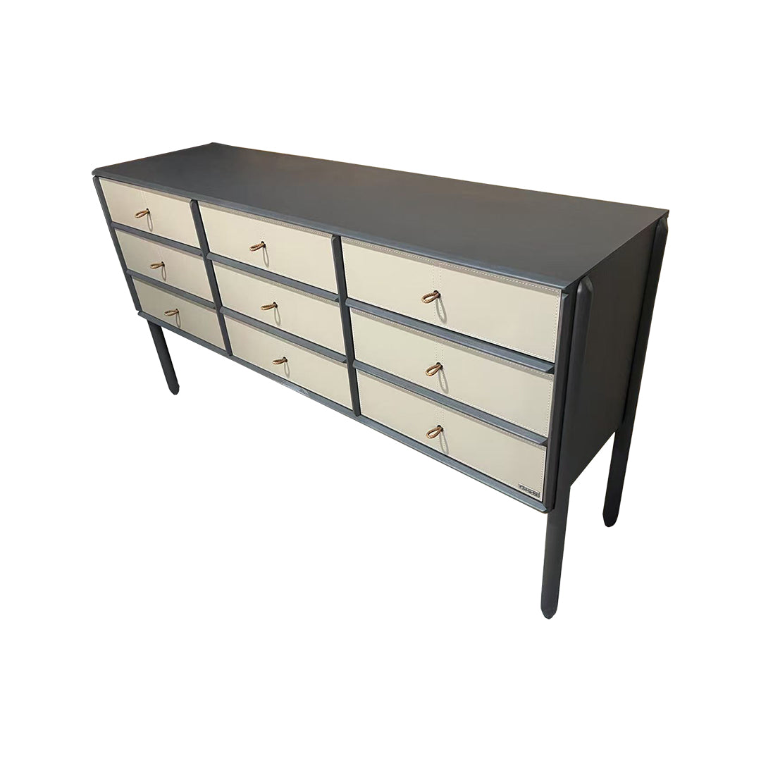 Pre-order 35 Days Delivery Albus Saddle Leather Sideboard JK-G31 -  Sideboards - ebarza Furniture UAE | Shop Modern Furniture in Abu Dhabi & Dubai - مفروشات ايبازرا في الامارات | تسوق اثاث عصري وديكورات مميزة في دبي وابوظبي