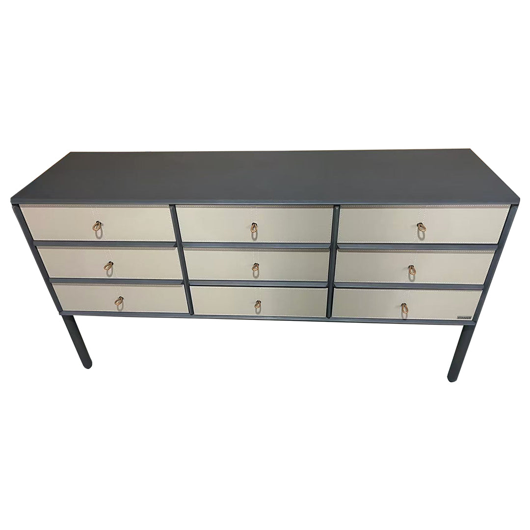 Pre-order 35 Days Delivery Albus Saddle Leather Sideboard JK-G31 -  Sideboards - ebarza Furniture UAE | Shop Modern Furniture in Abu Dhabi & Dubai - مفروشات ايبازرا في الامارات | تسوق اثاث عصري وديكورات مميزة في دبي وابوظبي