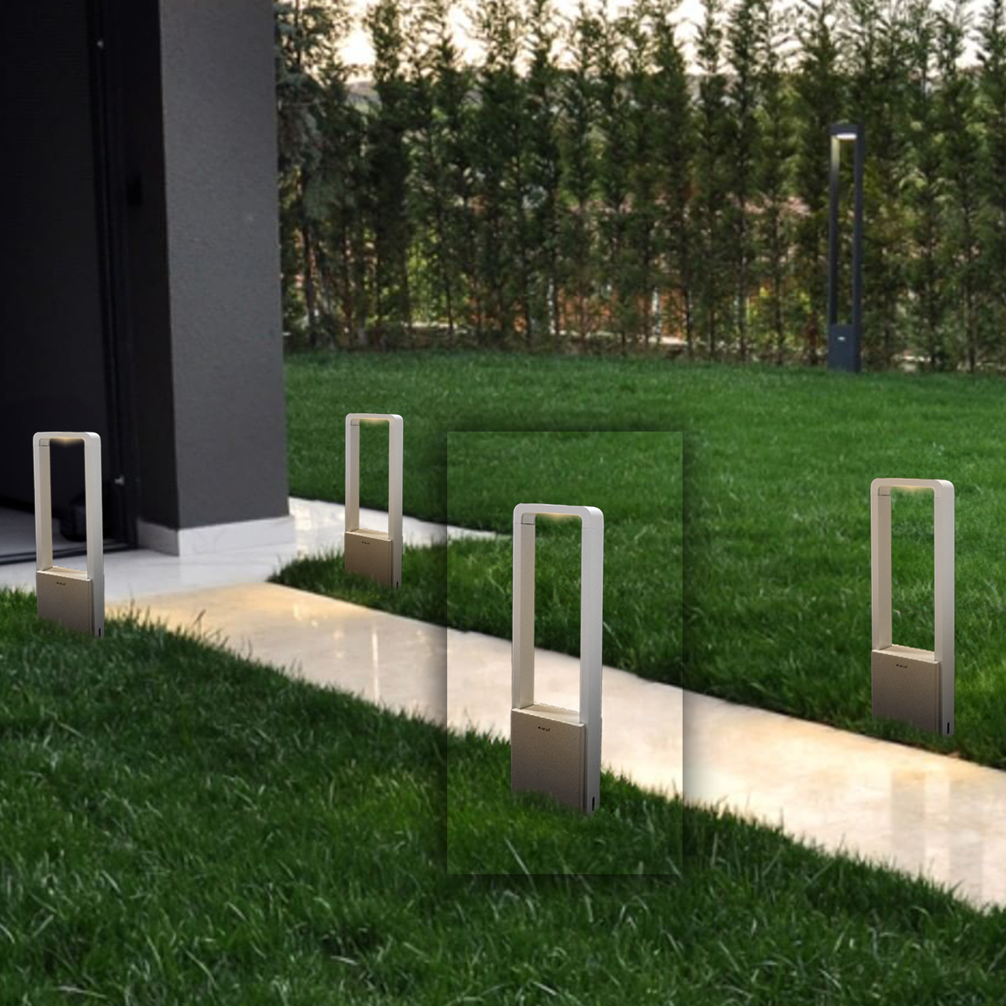 Yingjiao Outdoor Lamp MO-7104W -  Outdoor lightings - ebarza Furniture UAE | Shop Modern Furniture in Abu Dhabi & Dubai - مفروشات ايبازرا في الامارات | تسوق اثاث عصري وديكورات مميزة في دبي وابوظبي