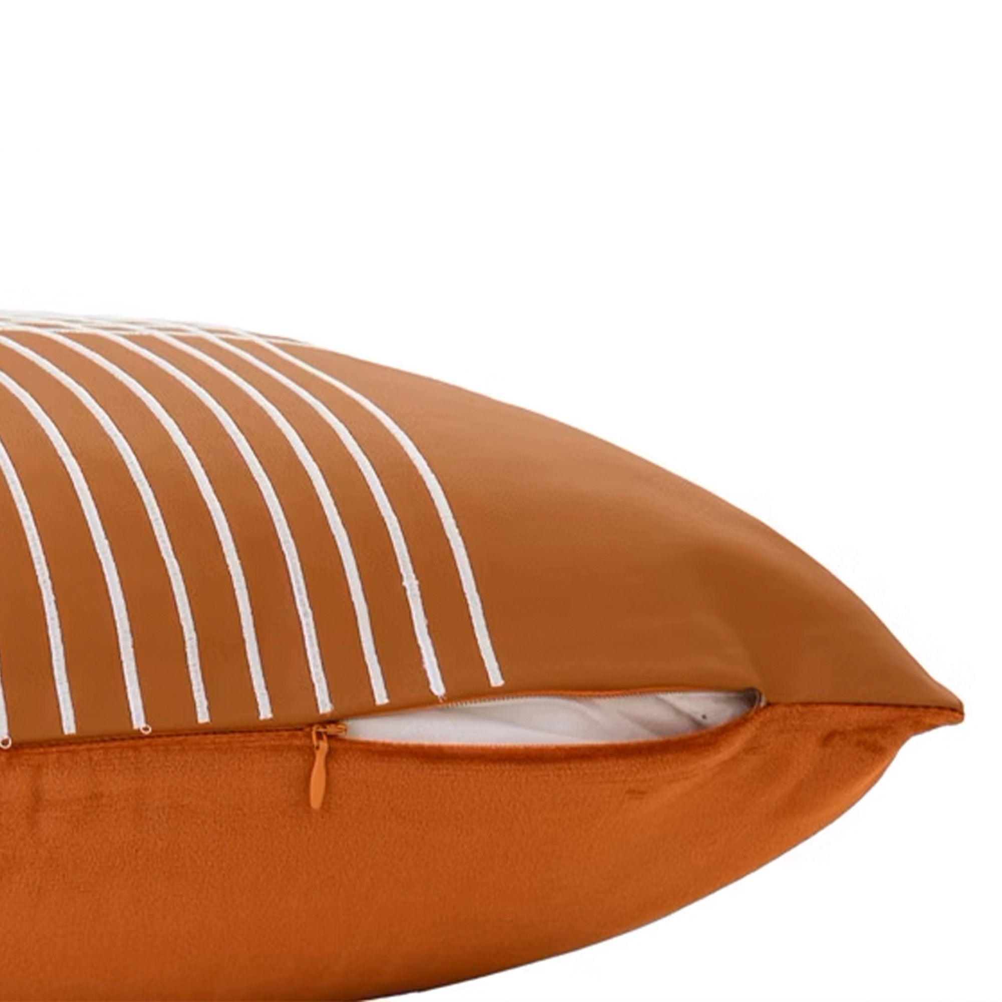 45x45 cm Type Leather Cushion KD2351U - Caramel -  Cushions - ebarza Furniture UAE | Shop Modern Furniture in Abu Dhabi & Dubai - مفروشات ايبازرا في الامارات | تسوق اثاث عصري وديكورات مميزة في دبي وابوظبي