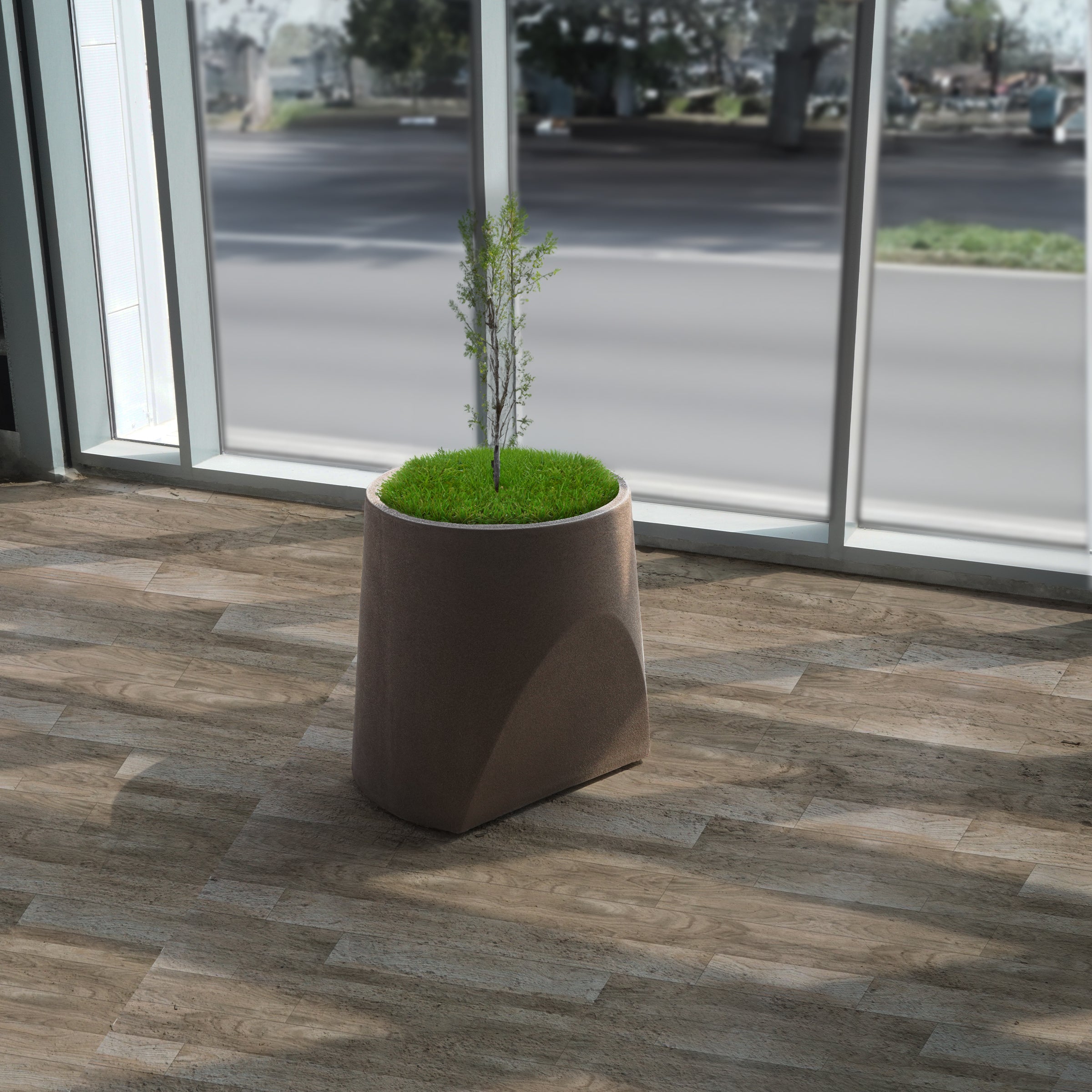 Coffee Brown Planter Box XK-4085A-Coffee Brown -  Planter Boxes - ebarza Furniture UAE | Shop Modern Furniture in Abu Dhabi & Dubai - مفروشات ايبازرا في الامارات | تسوق اثاث عصري وديكورات مميزة في دبي وابوظبي