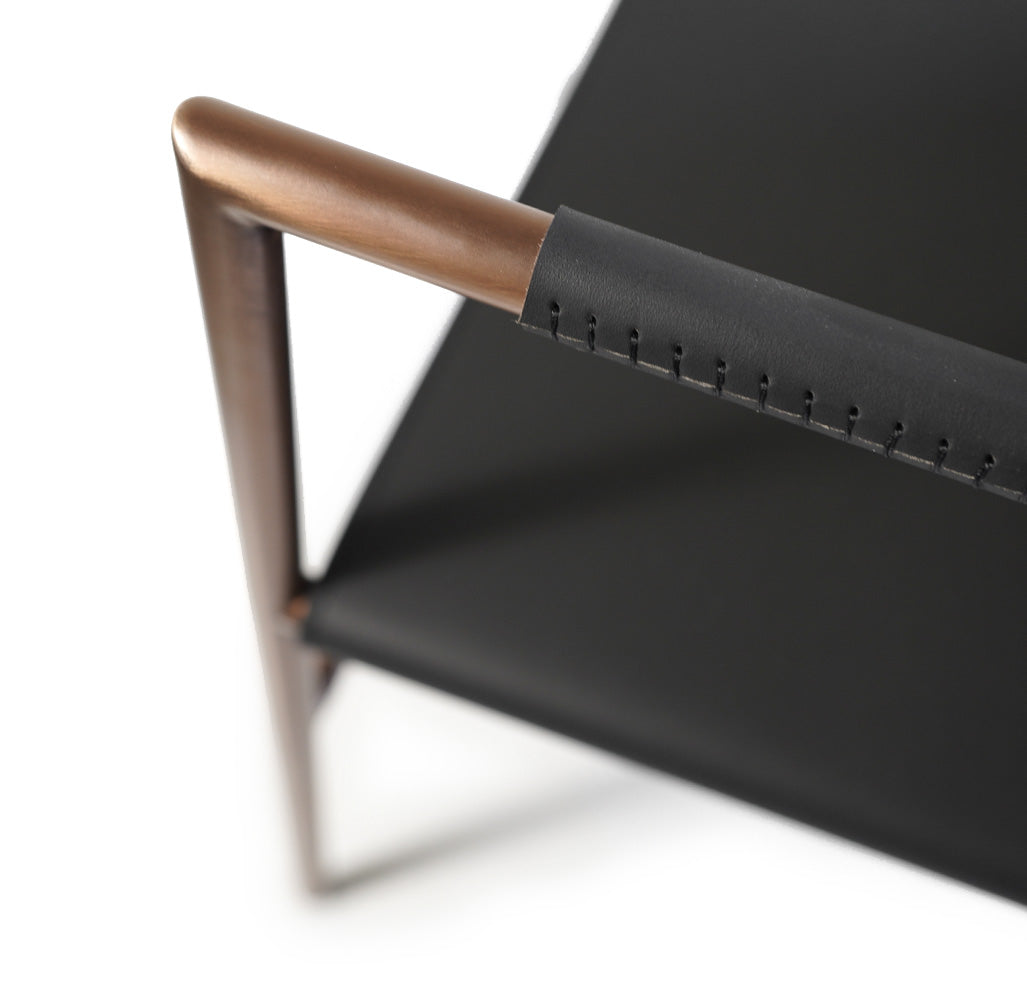 Eugene Lounge Chair MLL-A95-Black dark Gray -  Lounge Chairs - ebarza Furniture UAE | Shop Modern Furniture in Abu Dhabi & Dubai - مفروشات ايبازرا في الامارات | تسوق اثاث عصري وديكورات مميزة في دبي وابوظبي