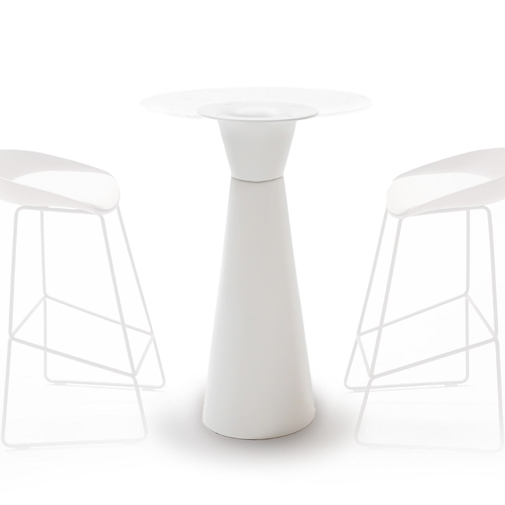 Bar Table Base 105cm 60BTB-White -  Table bases - ebarza Furniture UAE | Shop Modern Furniture in Abu Dhabi & Dubai - مفروشات ايبازرا في الامارات | تسوق اثاث عصري وديكورات مميزة في دبي وابوظبي