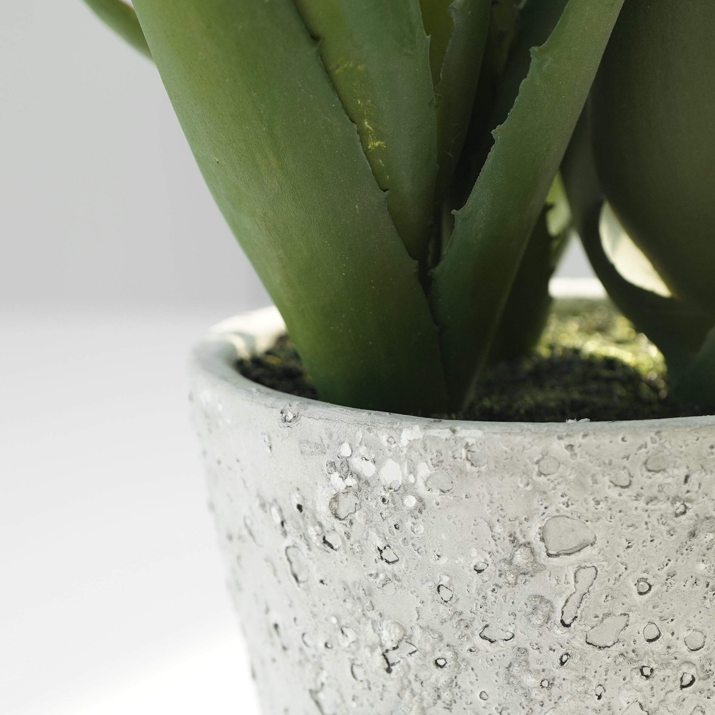 Handmade Decorative Artificial Potted Aloe N35020-PZ173 -  Plants - ebarza Furniture UAE | Shop Modern Furniture in Abu Dhabi & Dubai - مفروشات ايبازرا في الامارات | تسوق اثاث عصري وديكورات مميزة في دبي وابوظبي