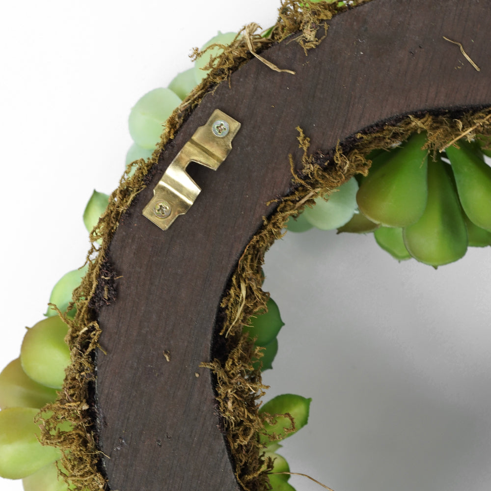 Handmade Decorative Artificial Wreath With Succulent  N36020-XG106 -  Plants - ebarza Furniture UAE | Shop Modern Furniture in Abu Dhabi & Dubai - مفروشات ايبازرا في الامارات | تسوق اثاث عصري وديكورات مميزة في دبي وابوظبي