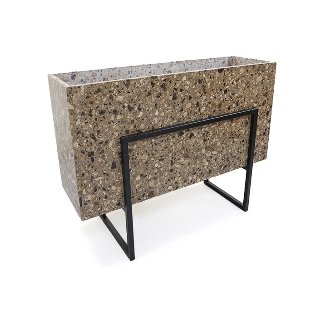 Terrazzo Planter Box 309-N0272 -  Planter Boxes - ebarza Furniture UAE | Shop Modern Furniture in Abu Dhabi & Dubai - مفروشات ايبازرا في الامارات | تسوق اثاث عصري وديكورات مميزة في دبي وابوظبي
