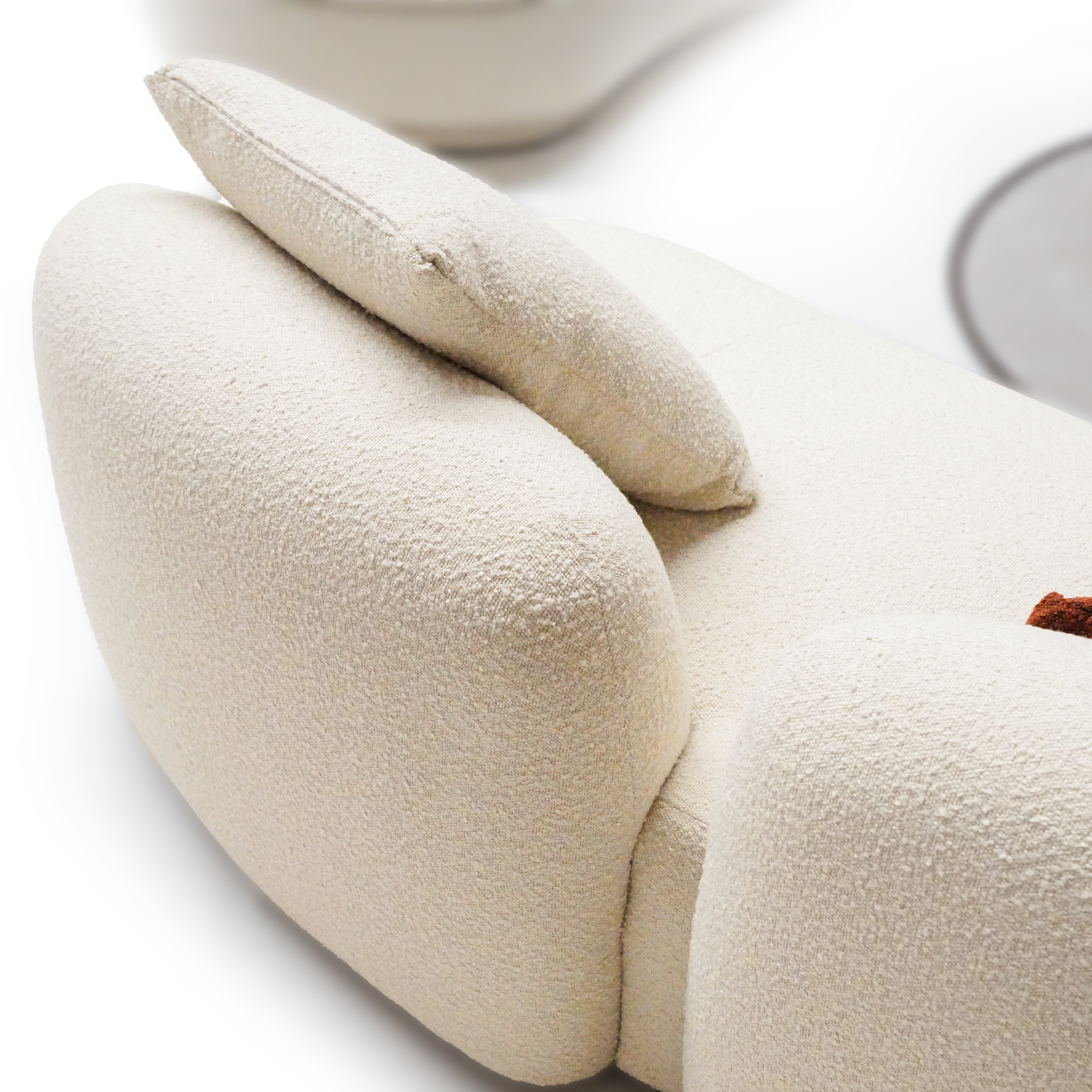 TEDDY Curved Sofa SF082 -  Sofas - ebarza Furniture UAE | Shop Modern Furniture in Abu Dhabi & Dubai - مفروشات ايبازرا في الامارات | تسوق اثاث عصري وديكورات مميزة في دبي وابوظبي