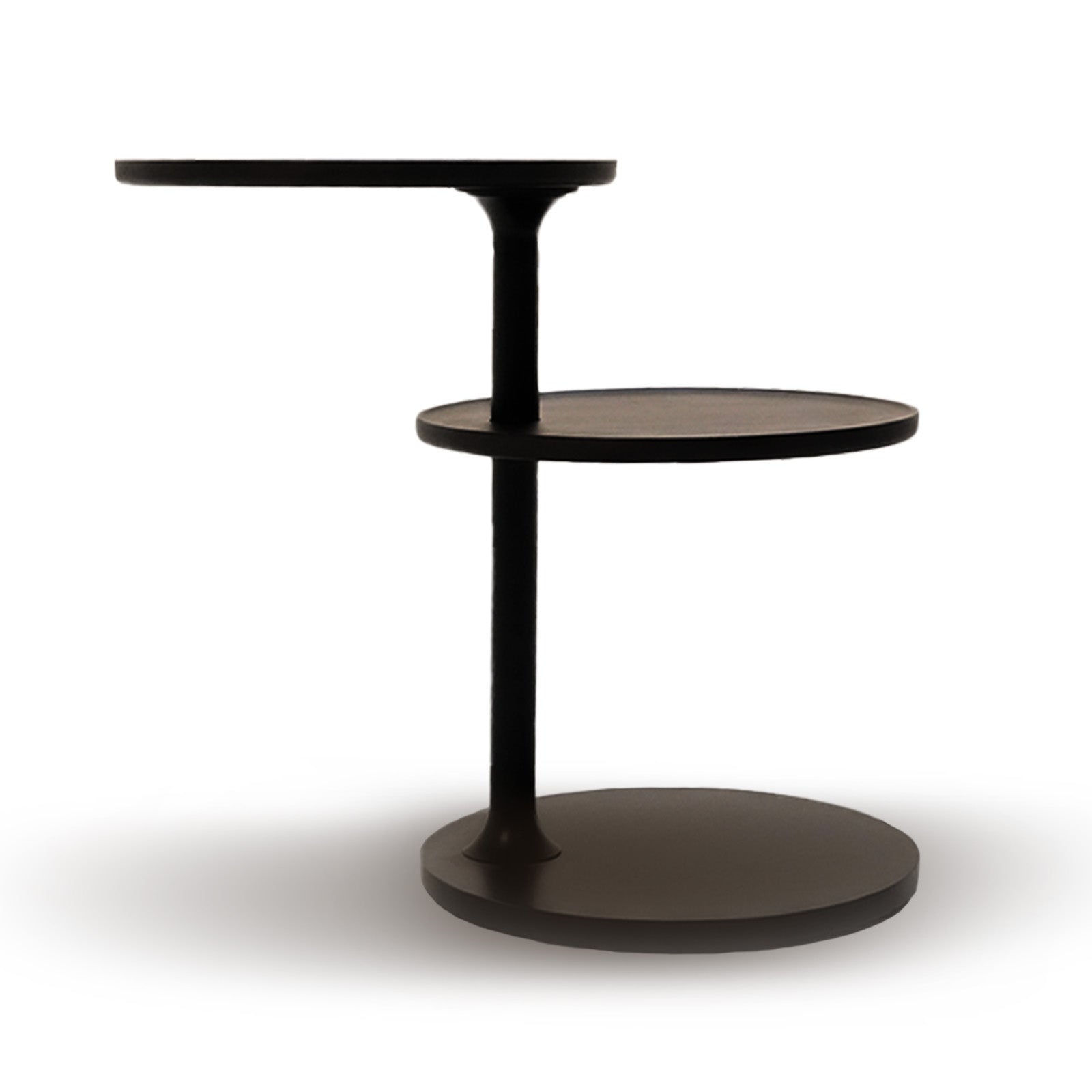 Merla Eclipse Solid Wood Metal Base SIDE TABLE LT058 -  Side Tables - ebarza Furniture UAE | Shop Modern Furniture in Abu Dhabi & Dubai - مفروشات ايبازرا في الامارات | تسوق اثاث عصري وديكورات مميزة في دبي وابوظبي