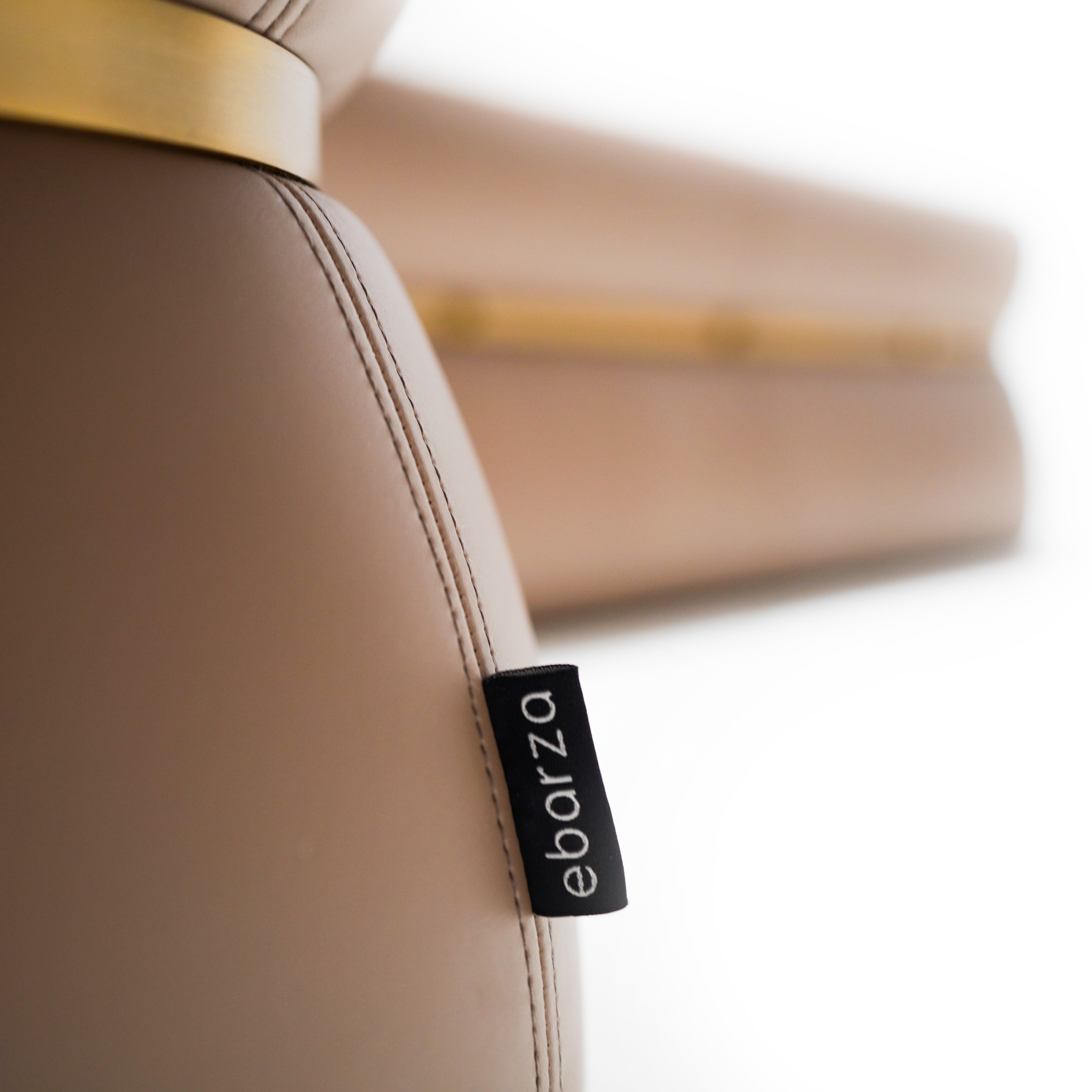 Nappa Pouf BC708-1 Light brown -  Poufs - ebarza Furniture UAE | Shop Modern Furniture in Abu Dhabi & Dubai - مفروشات ايبازرا في الامارات | تسوق اثاث عصري وديكورات مميزة في دبي وابوظبي