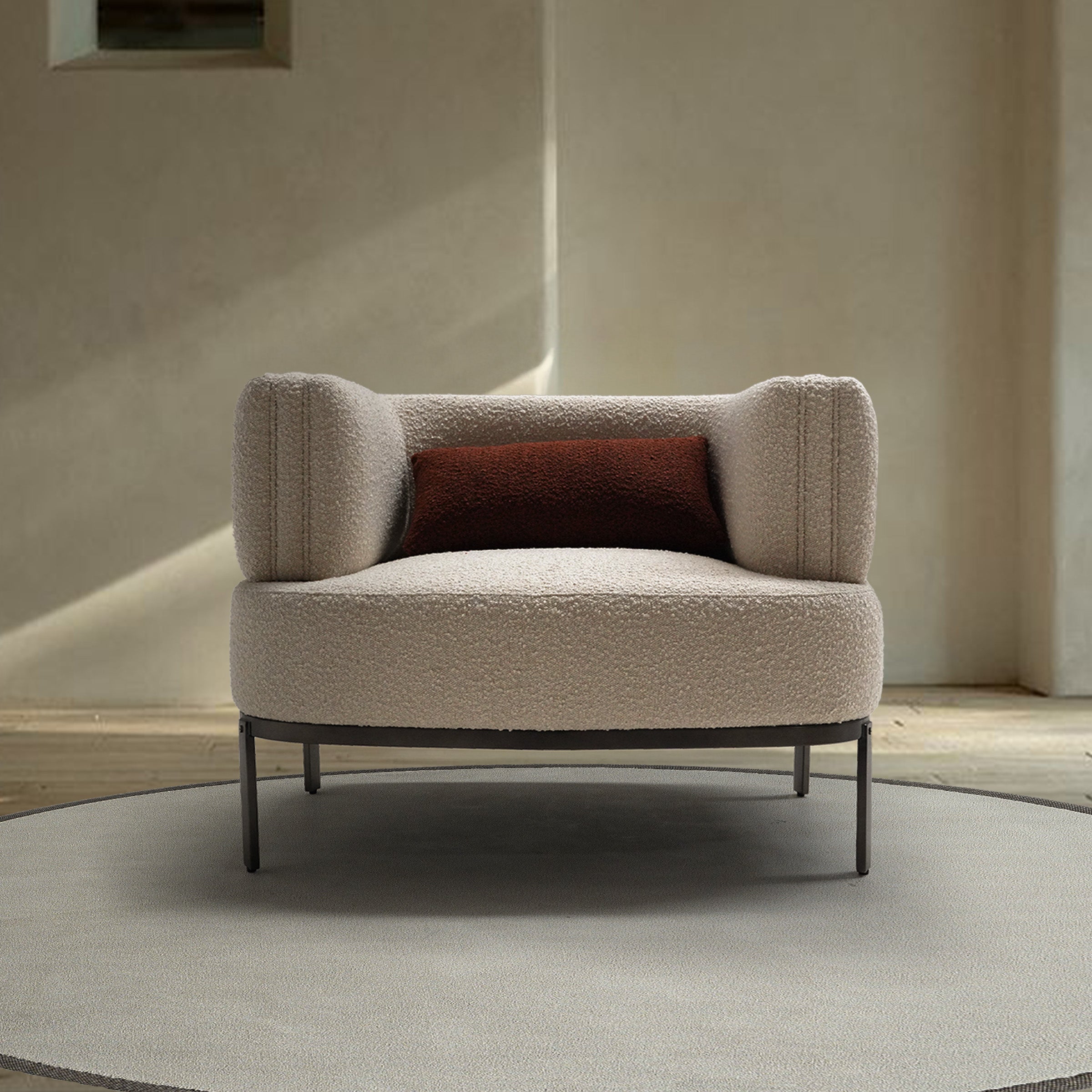 Teddy Armchair BS162-1 -  Armchairs - ebarza Furniture UAE | Shop Modern Furniture in Abu Dhabi & Dubai - مفروشات ايبازرا في الامارات | تسوق اثاث عصري وديكورات مميزة في دبي وابوظبي