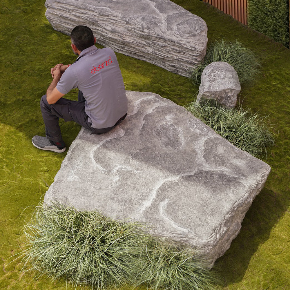 Natural Stone Bench 21-4082A -  Benches - ebarza Furniture UAE | Shop Modern Furniture in Abu Dhabi & Dubai - مفروشات ايبازرا في الامارات | تسوق اثاث عصري وديكورات مميزة في دبي وابوظبي