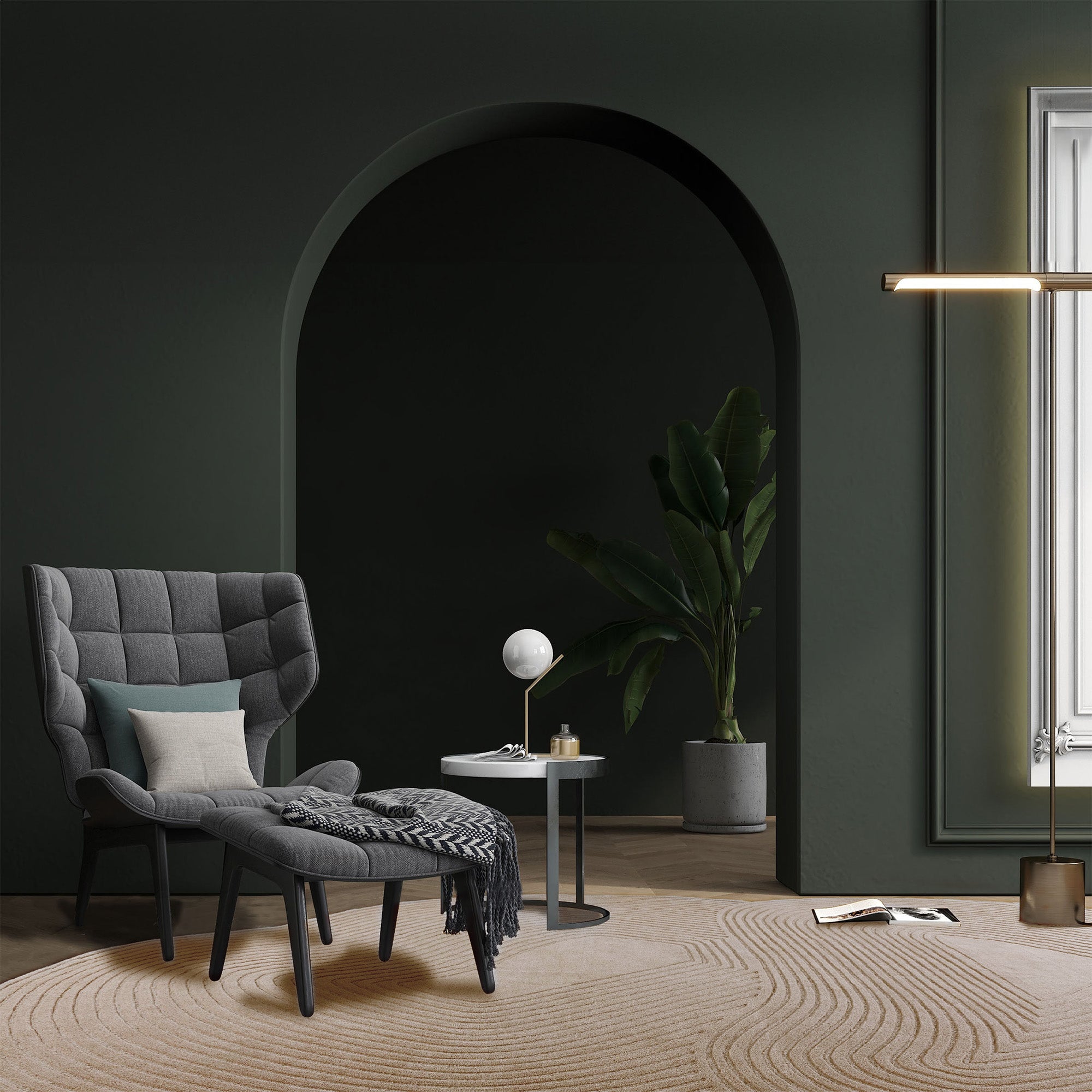 450X350 Cm Echoes WOOL GRY Rug JH-22734 -  Rugs - ebarza Furniture UAE | Shop Modern Furniture in Abu Dhabi & Dubai - مفروشات ايبازرا في الامارات | تسوق اثاث عصري وديكورات مميزة في دبي وابوظبي