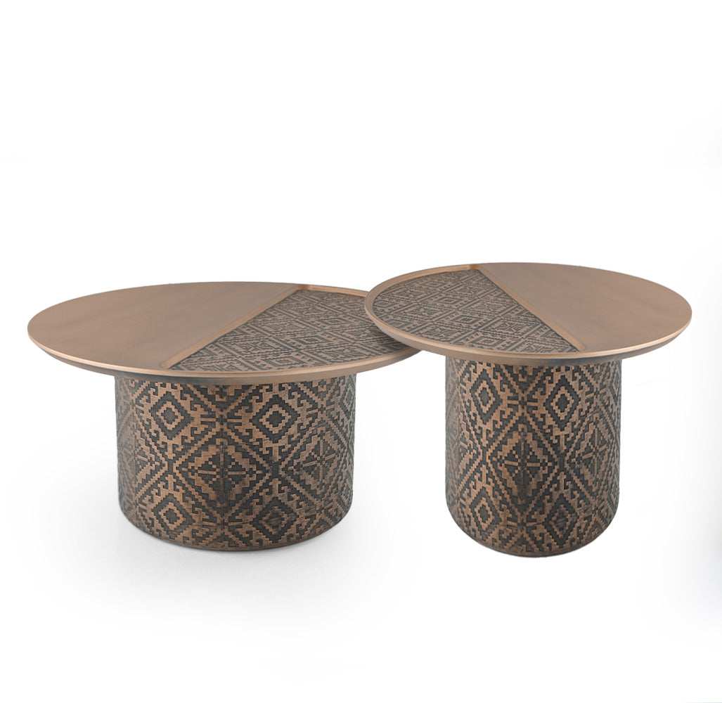 Motif Side Table Motif-Side002-G -  Side Tables - ebarza Furniture UAE | Shop Modern Furniture in Abu Dhabi & Dubai - مفروشات ايبازرا في الامارات | تسوق اثاث عصري وديكورات مميزة في دبي وابوظبي