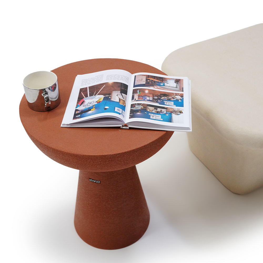 Pre-order 35 Days Delivery Clay Side Table - XK-0004-Clay -  Side Tables - ebarza Furniture UAE | Shop Modern Furniture in Abu Dhabi & Dubai - مفروشات ايبازرا في الامارات | تسوق اثاث عصري وديكورات مميزة في دبي وابوظبي