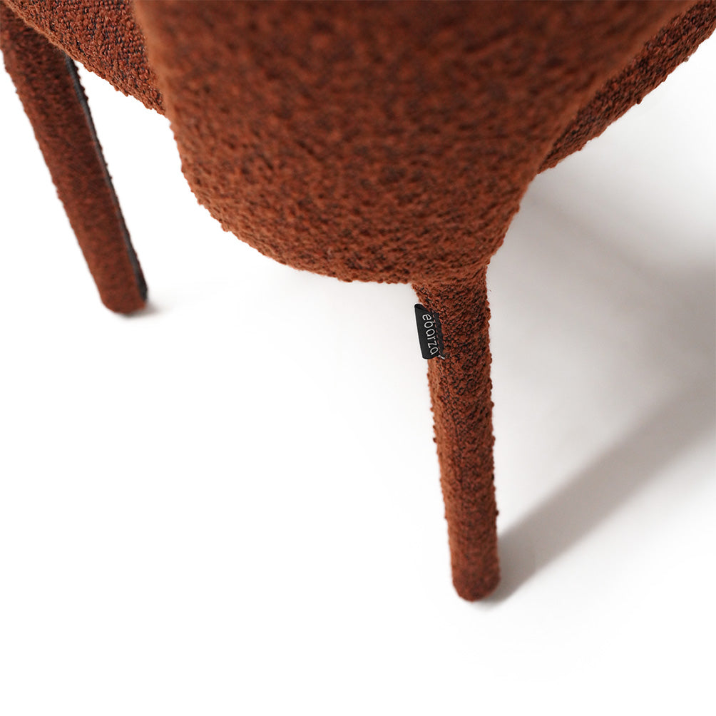 Brown Dining Chair Steel Frame - DC020 -  Chairs - ebarza Furniture UAE | Shop Modern Furniture in Abu Dhabi & Dubai - مفروشات ايبازرا في الامارات | تسوق اثاث عصري وديكورات مميزة في دبي وابوظبي