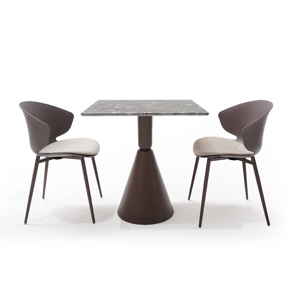 Dining Chair 90Chair-Coffee -  Chairs - ebarza Furniture UAE | Shop Modern Furniture in Abu Dhabi & Dubai - مفروشات ايبازرا في الامارات | تسوق اثاث عصري وديكورات مميزة في دبي وابوظبي