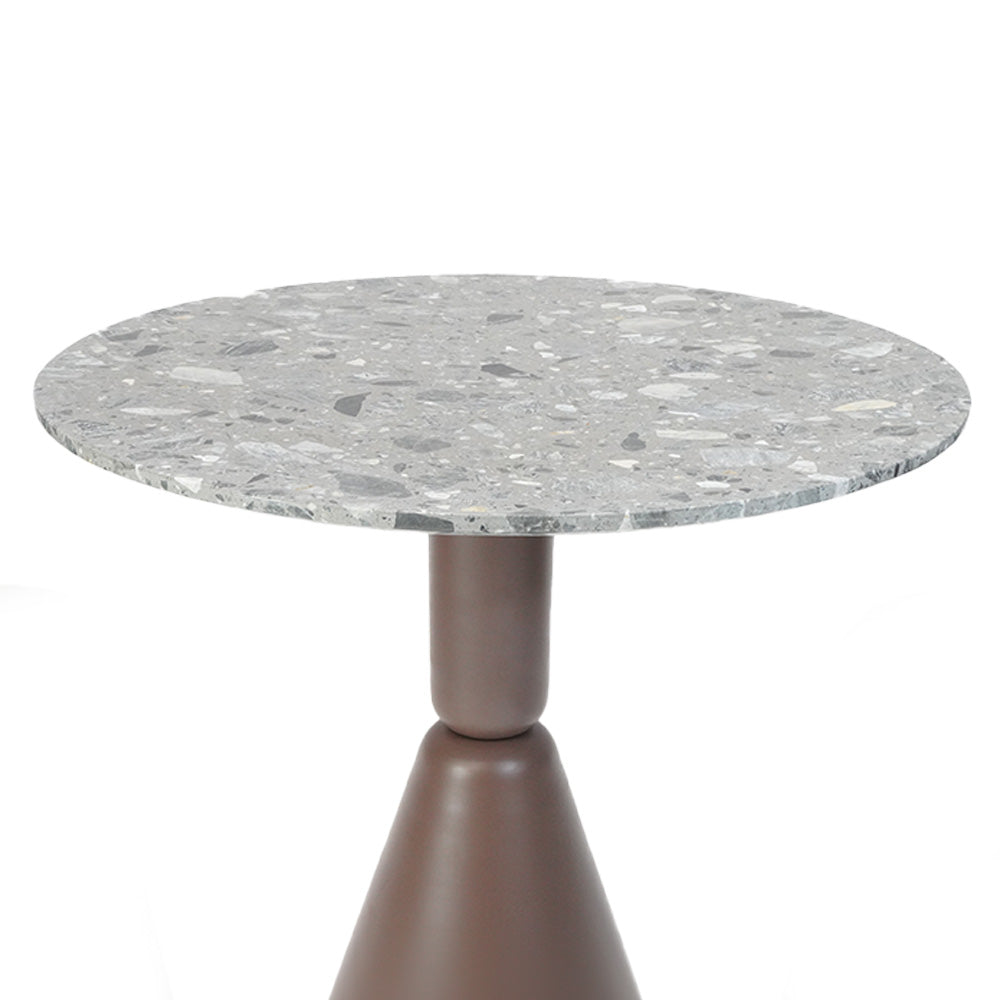 Round Terrazzo Table Top 70 cm 302-N0370 -  Table Tops - ebarza Furniture UAE | Shop Modern Furniture in Abu Dhabi & Dubai - مفروشات ايبازرا في الامارات | تسوق اثاث عصري وديكورات مميزة في دبي وابوظبي