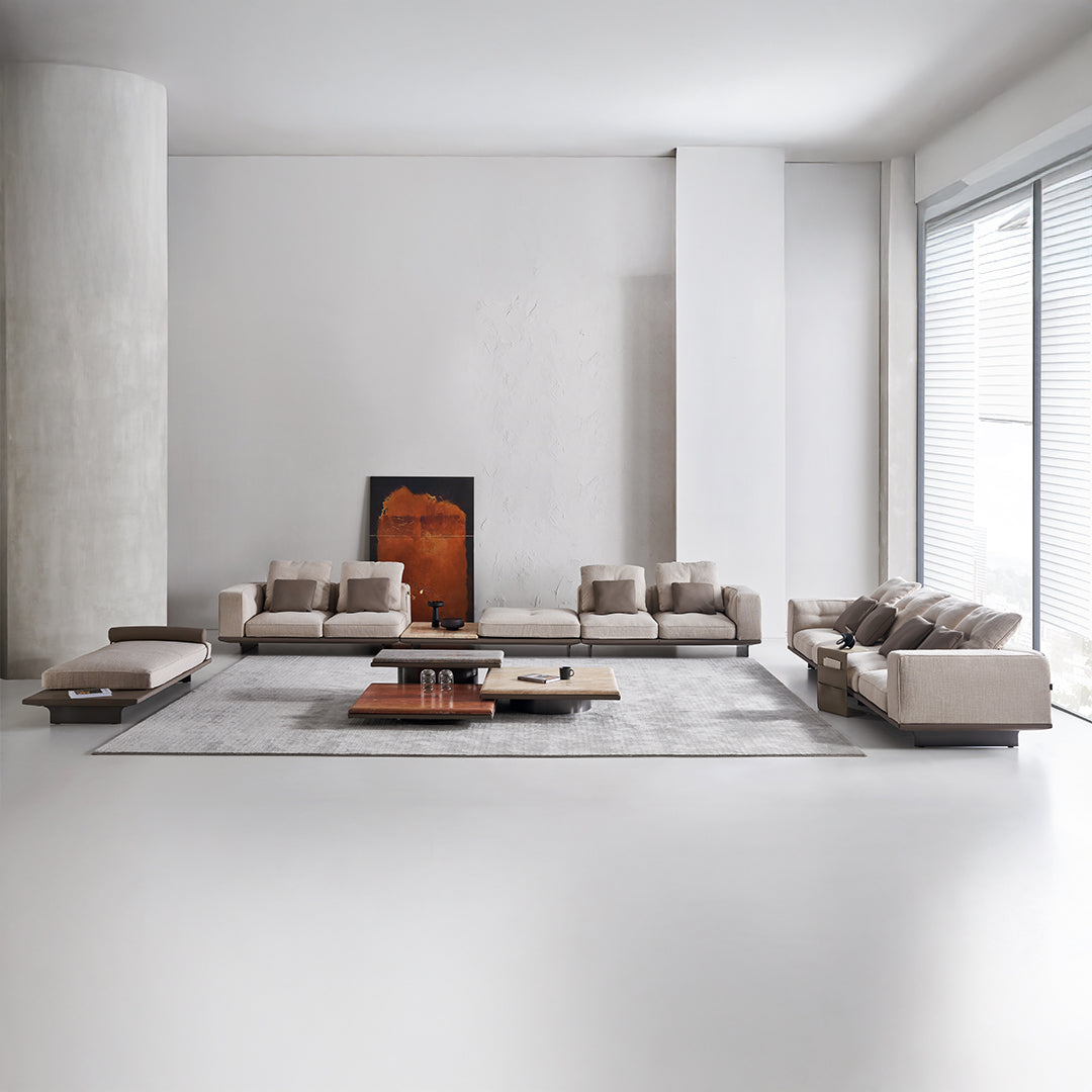 Avenor Red Travertine Coffee Table A-SF091- Red -  Coffee Tables - ebarza Furniture UAE | Shop Modern Furniture in Abu Dhabi & Dubai - مفروشات ايبازرا في الامارات | تسوق اثاث عصري وديكورات مميزة في دبي وابوظبي