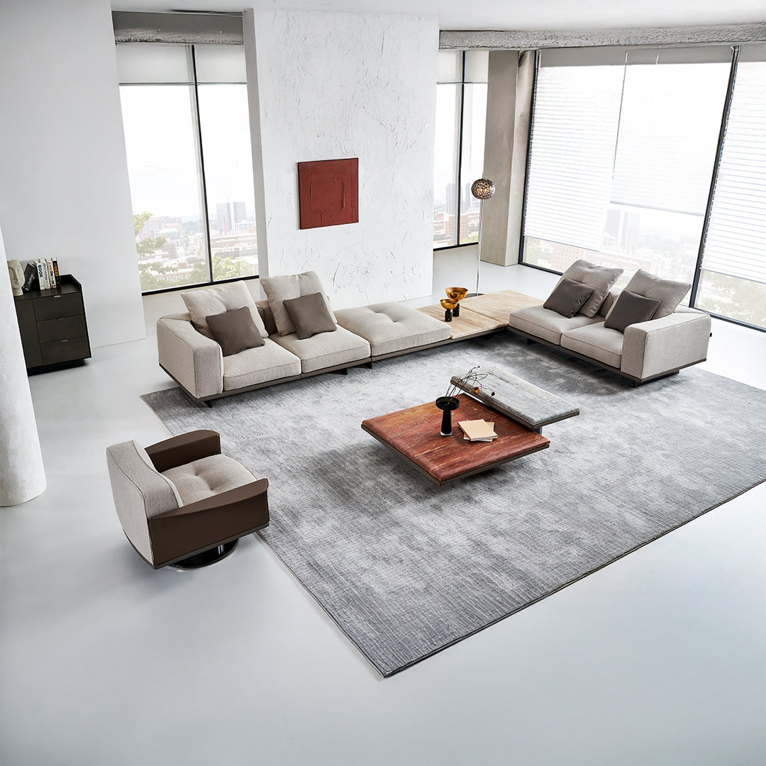 Pre-order 25 Days Delivery Avenor Brown Travertine Side Table C-SF091-Brown -  Coffee Tables - ebarza Furniture UAE | Shop Modern Furniture in Abu Dhabi & Dubai - مفروشات ايبازرا في الامارات | تسوق اثاث عصري وديكورات مميزة في دبي وابوظبي