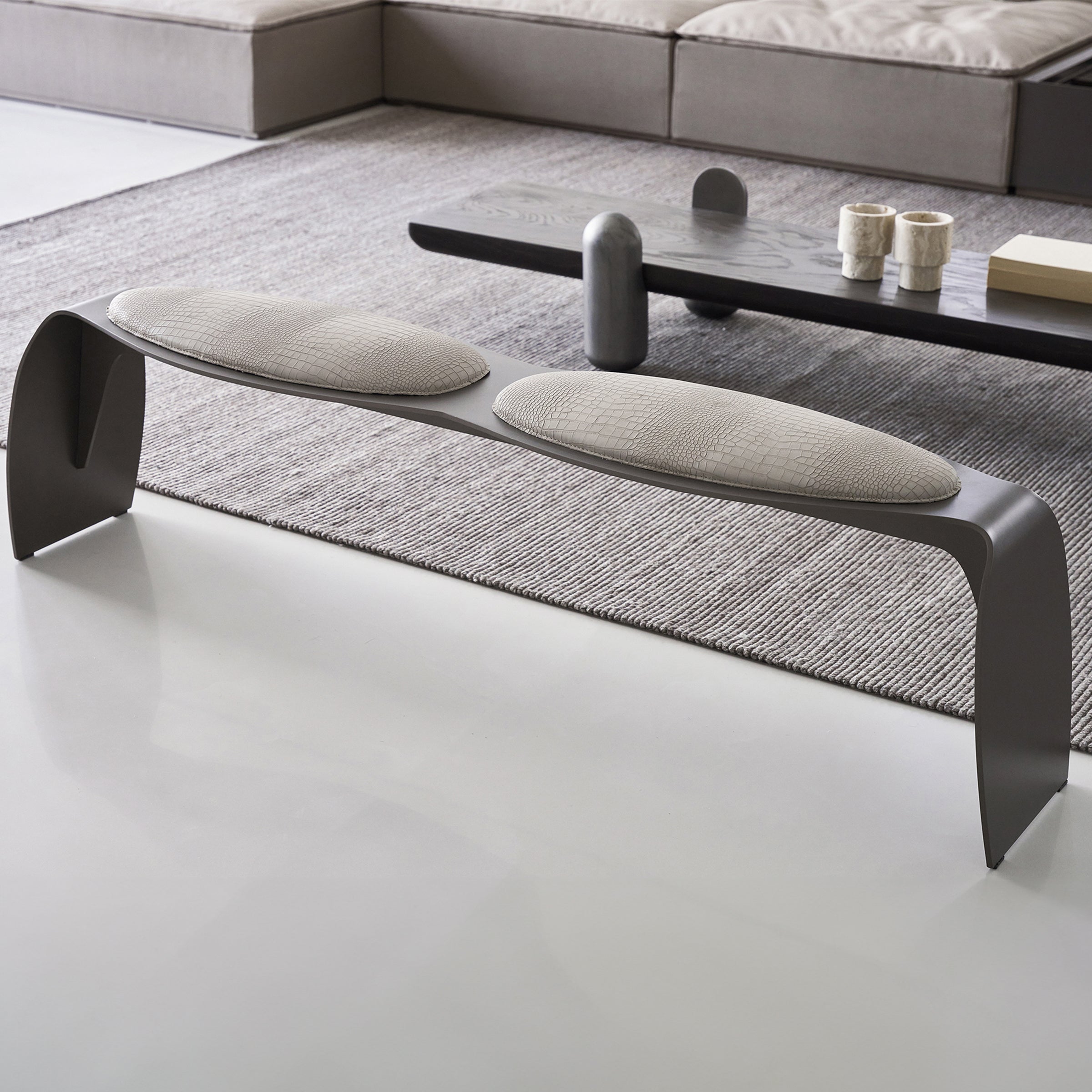 Desert Crocodile Bench AMBO- CD80163 -  Benches - ebarza Furniture UAE | Shop Modern Furniture in Abu Dhabi & Dubai - مفروشات ايبازرا في الامارات | تسوق اثاث عصري وديكورات مميزة في دبي وابوظبي