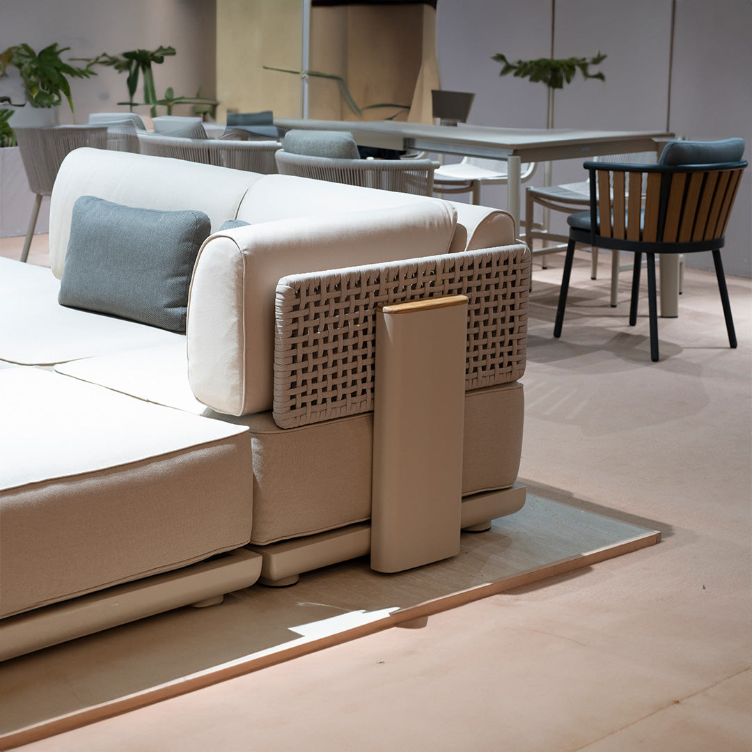 Customized For (D67932) -  Block Outdoor Corner Unit With Strap Back - KC8609N13ROP -  Sofas - ebarza Furniture UAE | Shop Modern Furniture in Abu Dhabi & Dubai - مفروشات ايبازرا في الامارات | تسوق اثاث عصري وديكورات مميزة في دبي وابوظبي