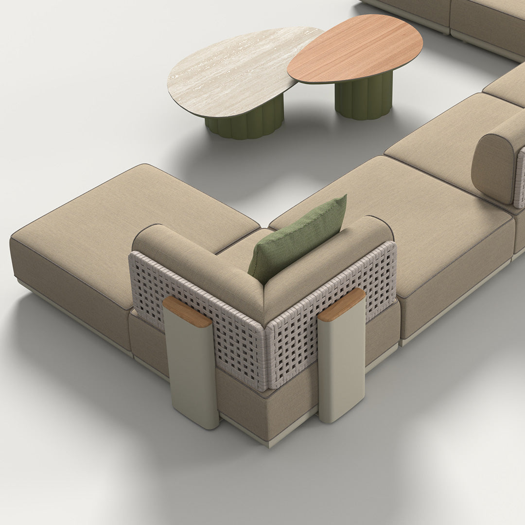 Customized For (D67932) - Block Outdoor Pouf - KC8609N25ALU -  Poufs - ebarza Furniture UAE | Shop Modern Furniture in Abu Dhabi & Dubai - مفروشات ايبازرا في الامارات | تسوق اثاث عصري وديكورات مميزة في دبي وابوظبي