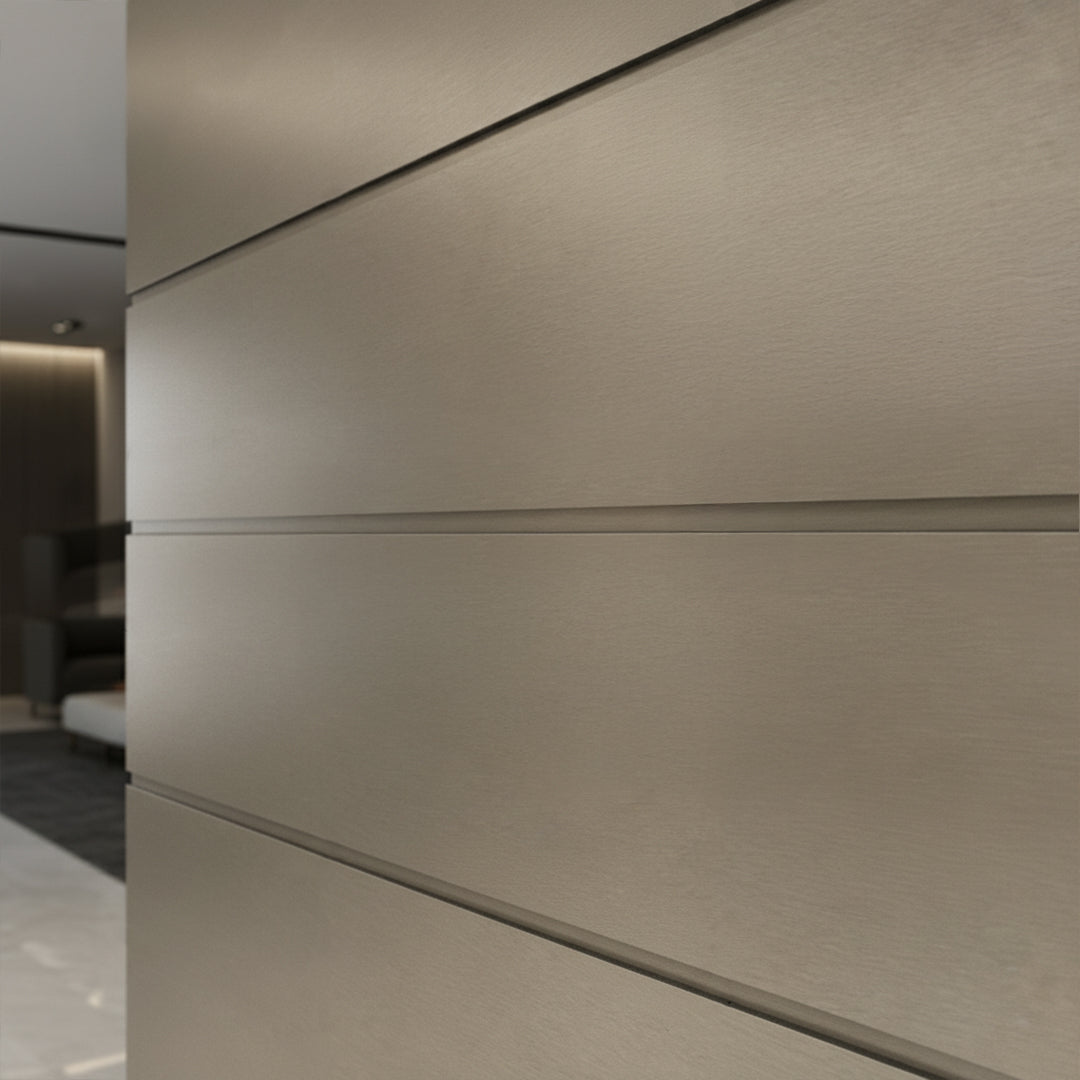 320H-ALUMINUM PROFILE- ADJUSTABLE U-PROFILE  COLOUR : Brass Brushed Metal BP-104K