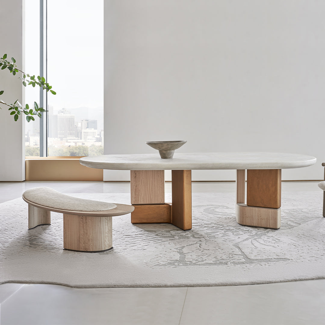 Pre-order 25 Days Delivery Grandeur Bench AMCJ-TD6069 -  Benches - ebarza Furniture UAE | Shop Modern Furniture in Abu Dhabi & Dubai - مفروشات ايبازرا في الامارات | تسوق اثاث عصري وديكورات مميزة في دبي وابوظبي