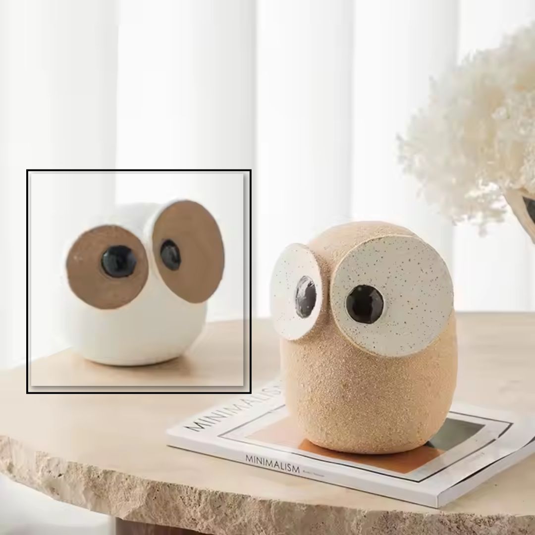 Big Eyed Owl-B FF-D25012B -  Home Decor Figurines - ebarza Furniture UAE | Shop Modern Furniture in Abu Dhabi & Dubai - مفروشات ايبازرا في الامارات | تسوق اثاث عصري وديكورات مميزة في دبي وابوظبي