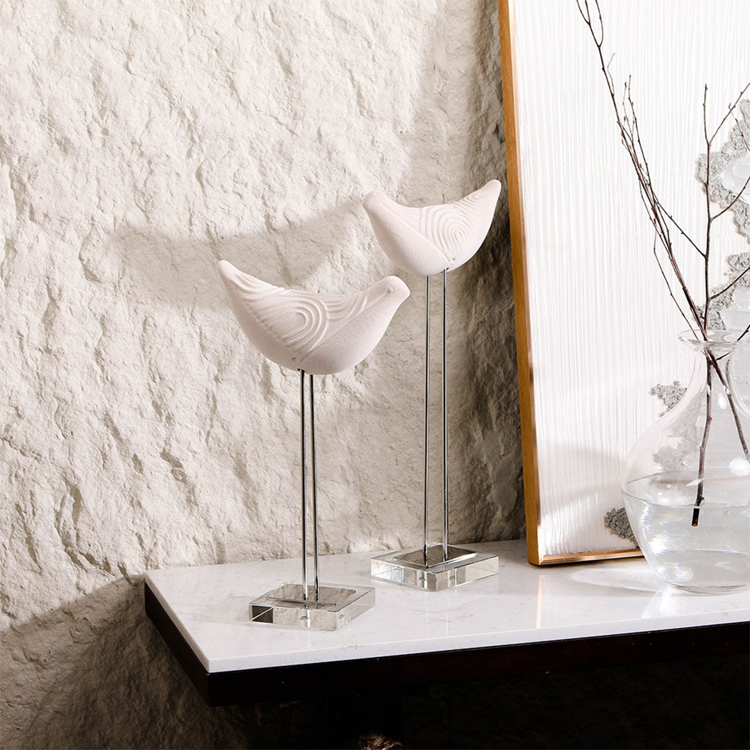 Bird Sculpture-L - KA4055L -  Home Decor Figurines - ebarza Furniture UAE | Shop Modern Furniture in Abu Dhabi & Dubai - مفروشات ايبازرا في الامارات | تسوق اثاث عصري وديكورات مميزة في دبي وابوظبي