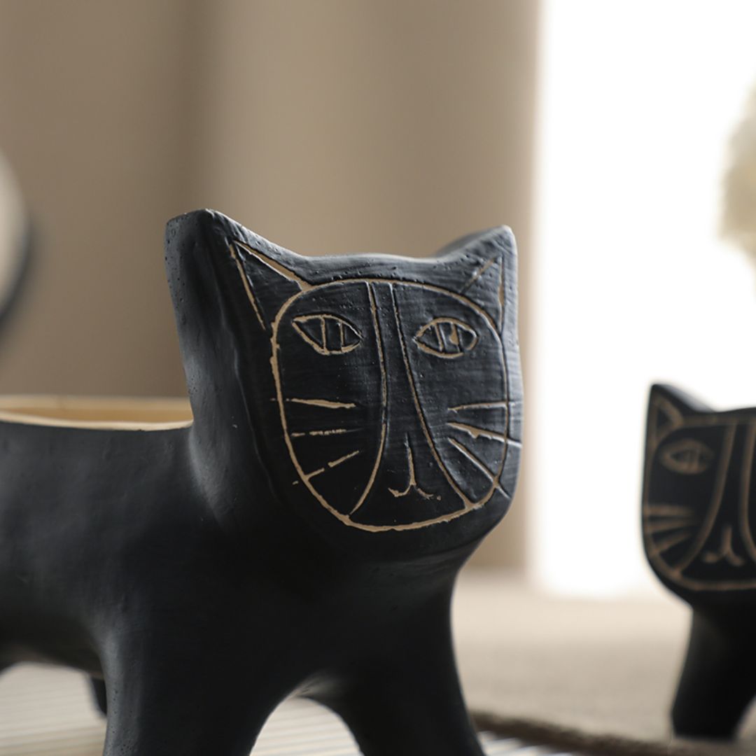 Black Cat-B FF-SN24008B -  Home Decor Figurines - ebarza Furniture UAE | Shop Modern Furniture in Abu Dhabi & Dubai - مفروشات ايبازرا في الامارات | تسوق اثاث عصري وديكورات مميزة في دبي وابوظبي