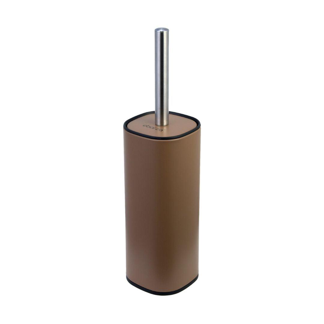 Brown Toilet Brush With Holder - 34054P -  Bathroom Accessories - ebarza Furniture UAE | Shop Modern Furniture in Abu Dhabi & Dubai - مفروشات ايبازرا في الامارات | تسوق اثاث عصري وديكورات مميزة في دبي وابوظبي