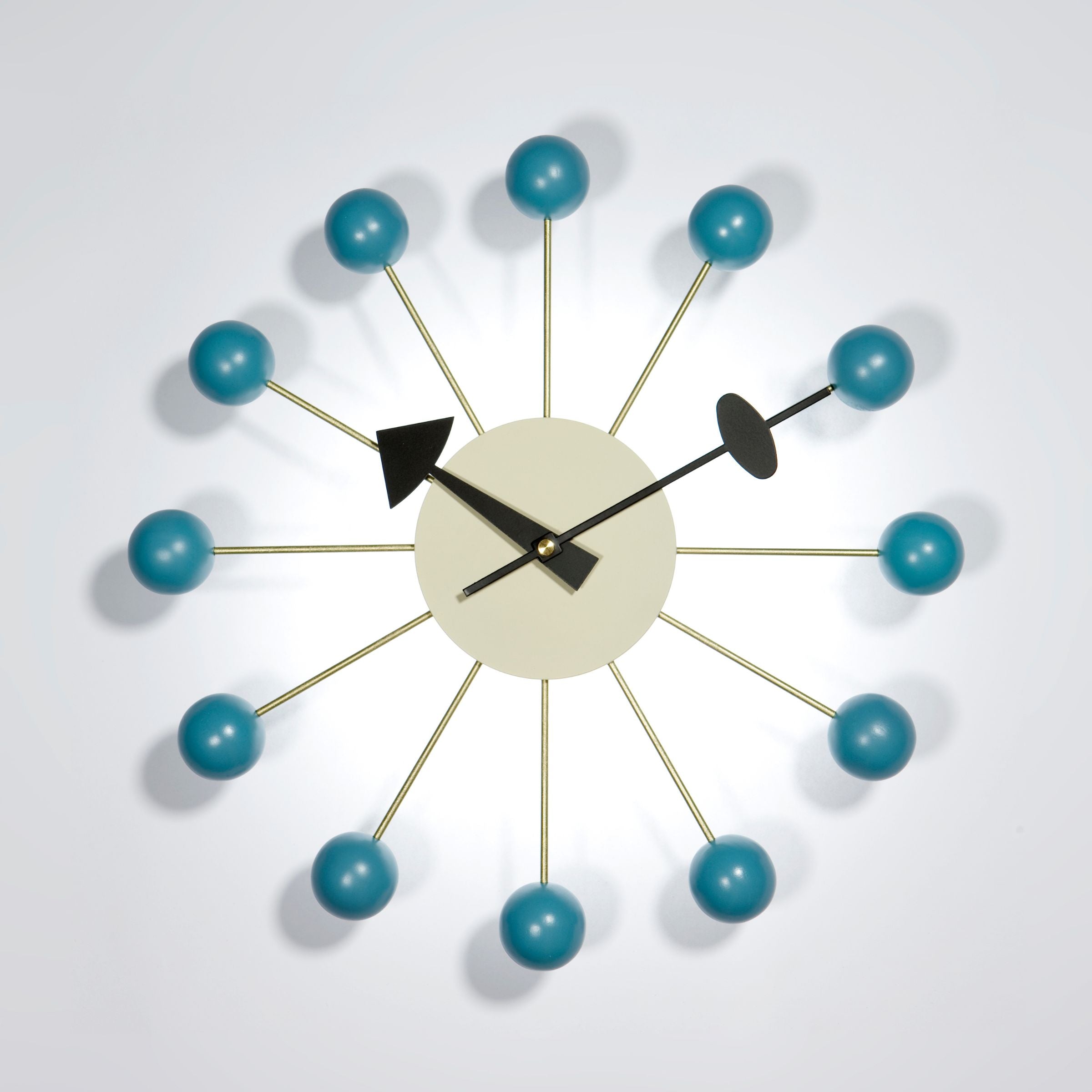 Time Wall Clock Cw09-Blue -  Clocks - ebarza Furniture UAE | Shop Modern Furniture in Abu Dhabi & Dubai - مفروشات ايبازرا في الامارات | تسوق اثاث عصري وديكورات مميزة في دبي وابوظبي
