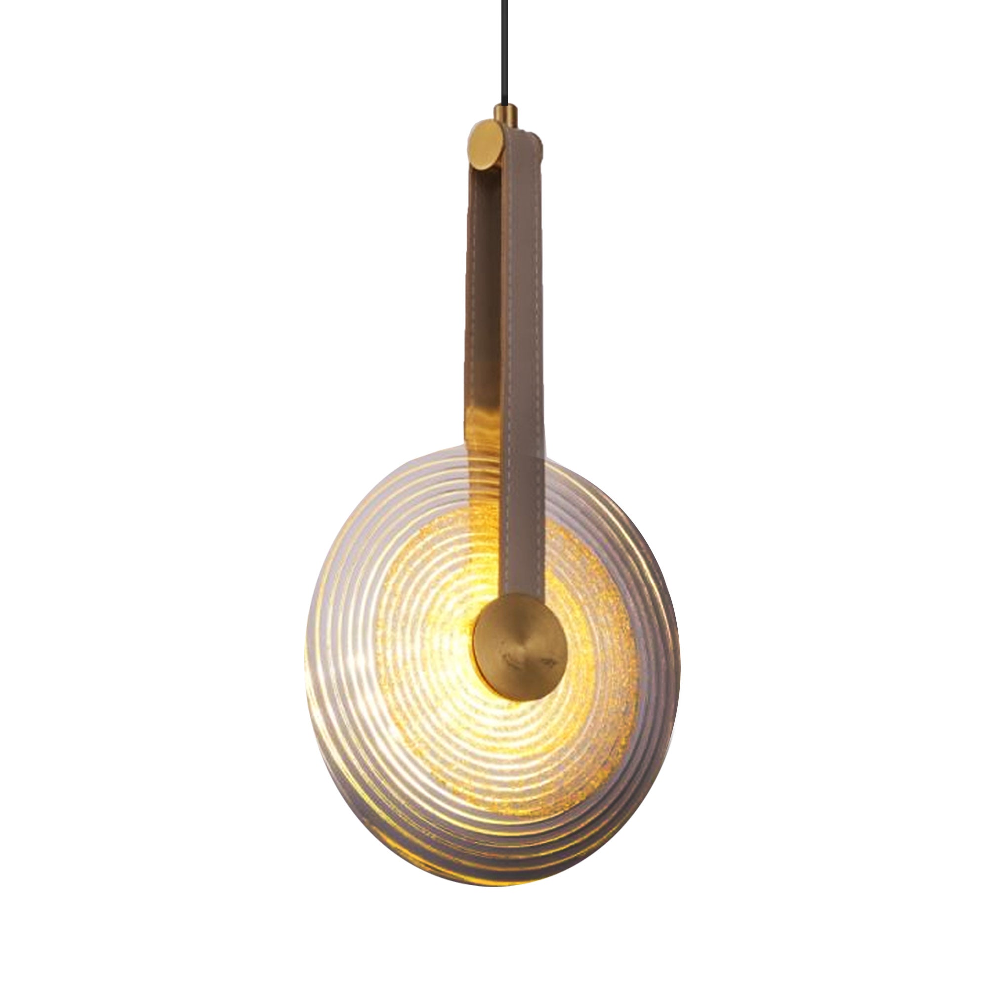 Pre-order 35 Days Delivery Aqua Gem Pendant Lamp Orange Leather Dia25CM CY-DD-1048-30 -  Pendant Lamps - ebarza Furniture UAE | Shop Modern Furniture in Abu Dhabi & Dubai - مفروشات ايبازرا في الامارات | تسوق اثاث عصري وديكورات مميزة في دبي وابوظبي