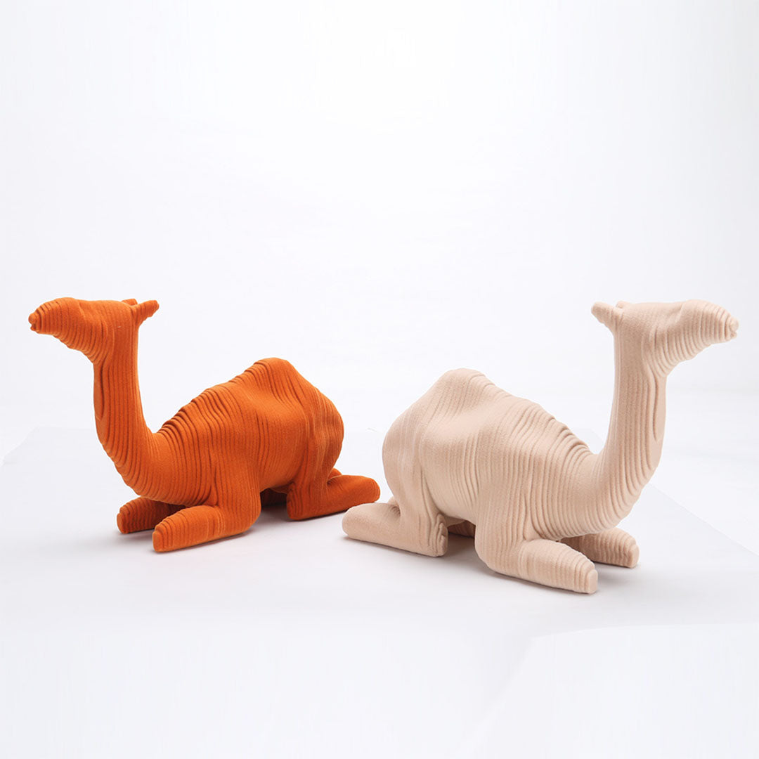 Camel Sculpture - KA3122A Orange -  Home Decor Figurines - ebarza Furniture UAE | Shop Modern Furniture in Abu Dhabi & Dubai - مفروشات ايبازرا في الامارات | تسوق اثاث عصري وديكورات مميزة في دبي وابوظبي
