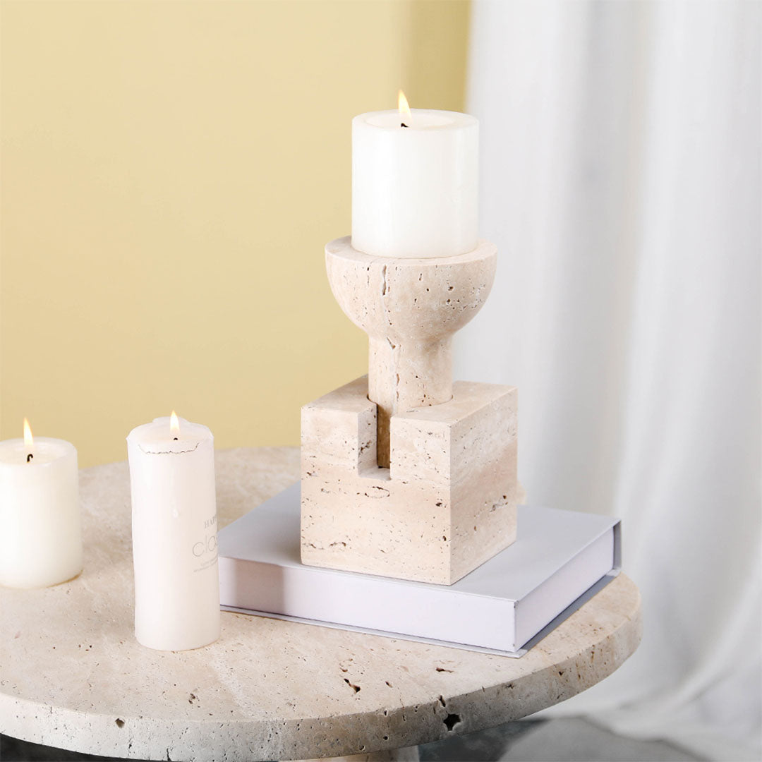 Candle Holder Set - KE4006 -  Home Decor Figurines - ebarza Furniture UAE | Shop Modern Furniture in Abu Dhabi & Dubai - مفروشات ايبازرا في الامارات | تسوق اثاث عصري وديكورات مميزة في دبي وابوظبي