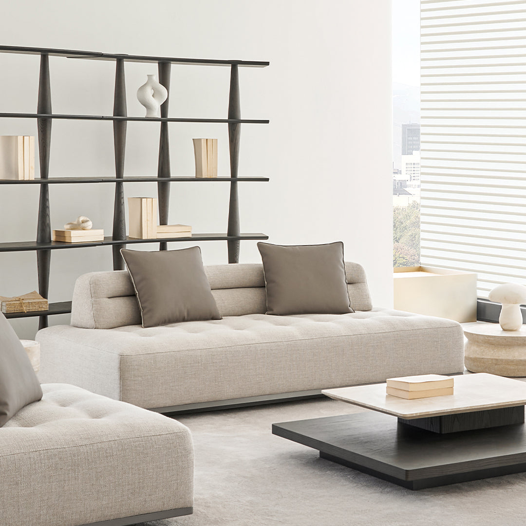 Pre-order 120 Days Delivery Carmilla 2-Seater Module Without Arm - Fabric - MSTV-S015-B -  Sofas - ebarza Furniture UAE | Shop Modern Furniture in Abu Dhabi & Dubai - مفروشات ايبازرا في الامارات | تسوق اثاث عصري وديكورات مميزة في دبي وابوظبي