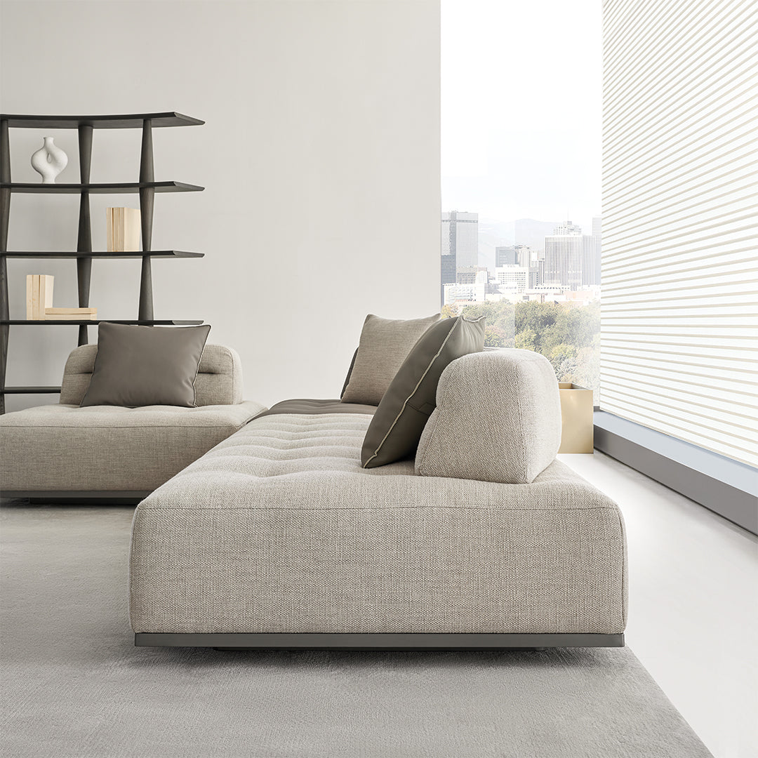 Carmilla Single Seater Module Without Arm - Leather - MSTV-S015-C1 -  Sofas - ebarza Furniture UAE | Shop Modern Furniture in Abu Dhabi & Dubai - مفروشات ايبازرا في الامارات | تسوق اثاث عصري وديكورات مميزة في دبي وابوظبي