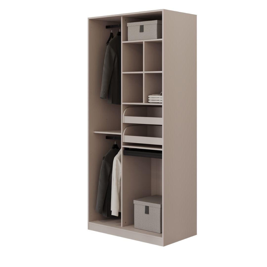 Pre-order 25 Days Delivery Cashmere 100 cm V2 Sweater Wardrobe -  Cabinets - ebarza Furniture UAE | Shop Modern Furniture in Abu Dhabi & Dubai - مفروشات ايبازرا في الامارات | تسوق اثاث عصري وديكورات مميزة في دبي وابوظبي