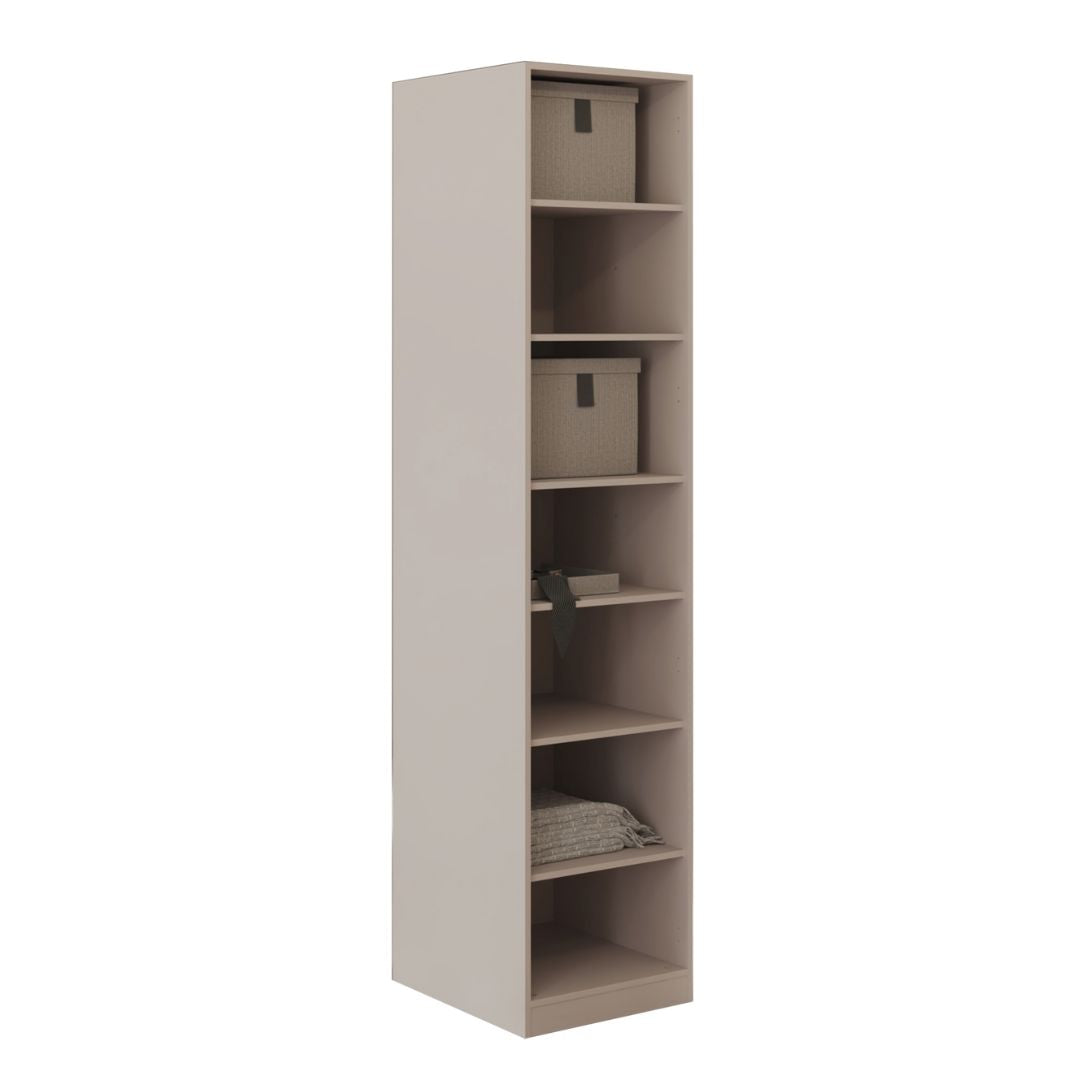 Pre-order 25 Days Delivery Cashmere  50 CM WARDROBE (GLASS DOOR) MELAMINE -  Cabinets - ebarza Furniture UAE | Shop Modern Furniture in Abu Dhabi & Dubai - مفروشات ايبازرا في الامارات | تسوق اثاث عصري وديكورات مميزة في دبي وابوظبي