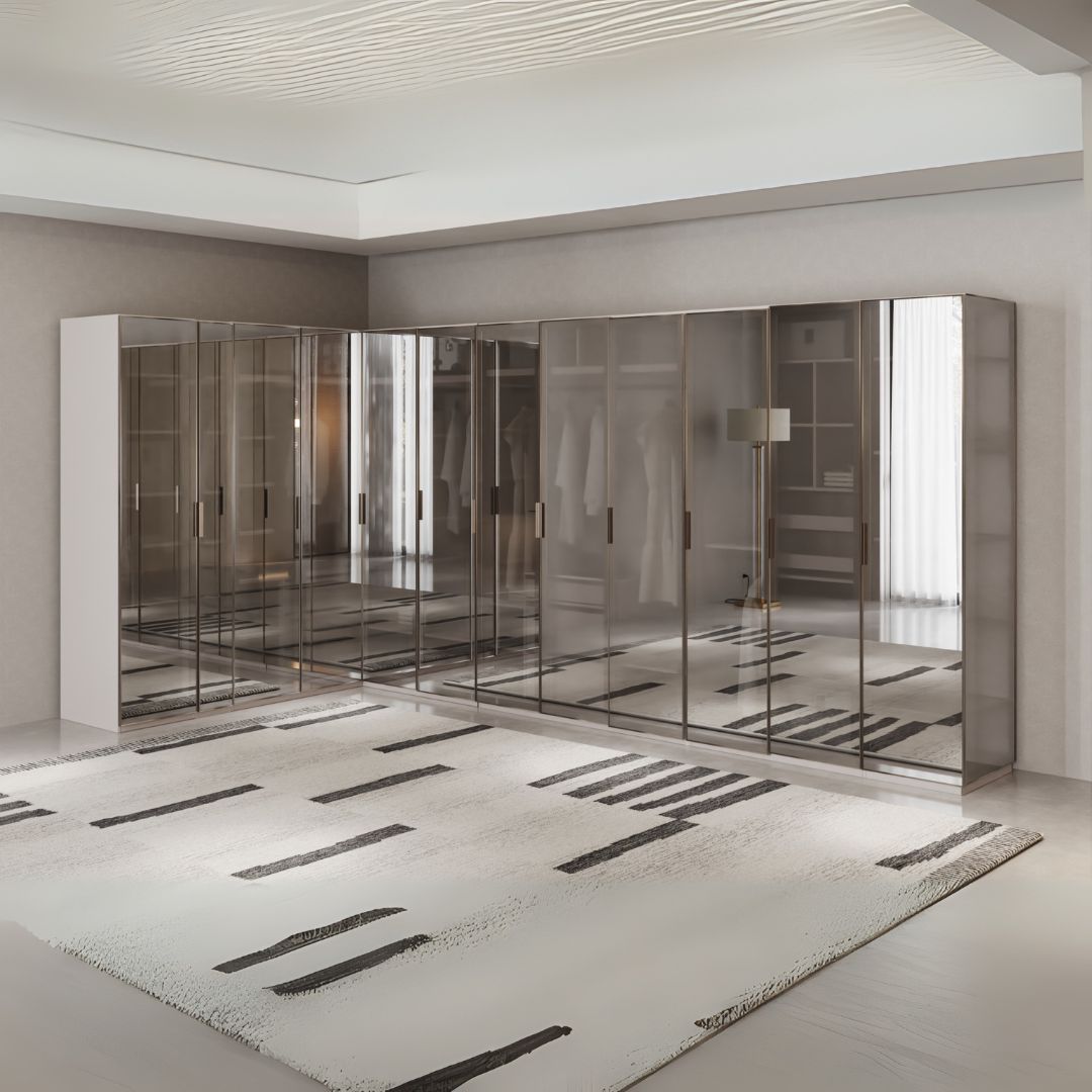 Pre-order 25 Days Delivery Cashmere  50 CM WARDROBE (GLASS DOOR) MELAMINE -  Cabinets - ebarza Furniture UAE | Shop Modern Furniture in Abu Dhabi & Dubai - مفروشات ايبازرا في الامارات | تسوق اثاث عصري وديكورات مميزة في دبي وابوظبي