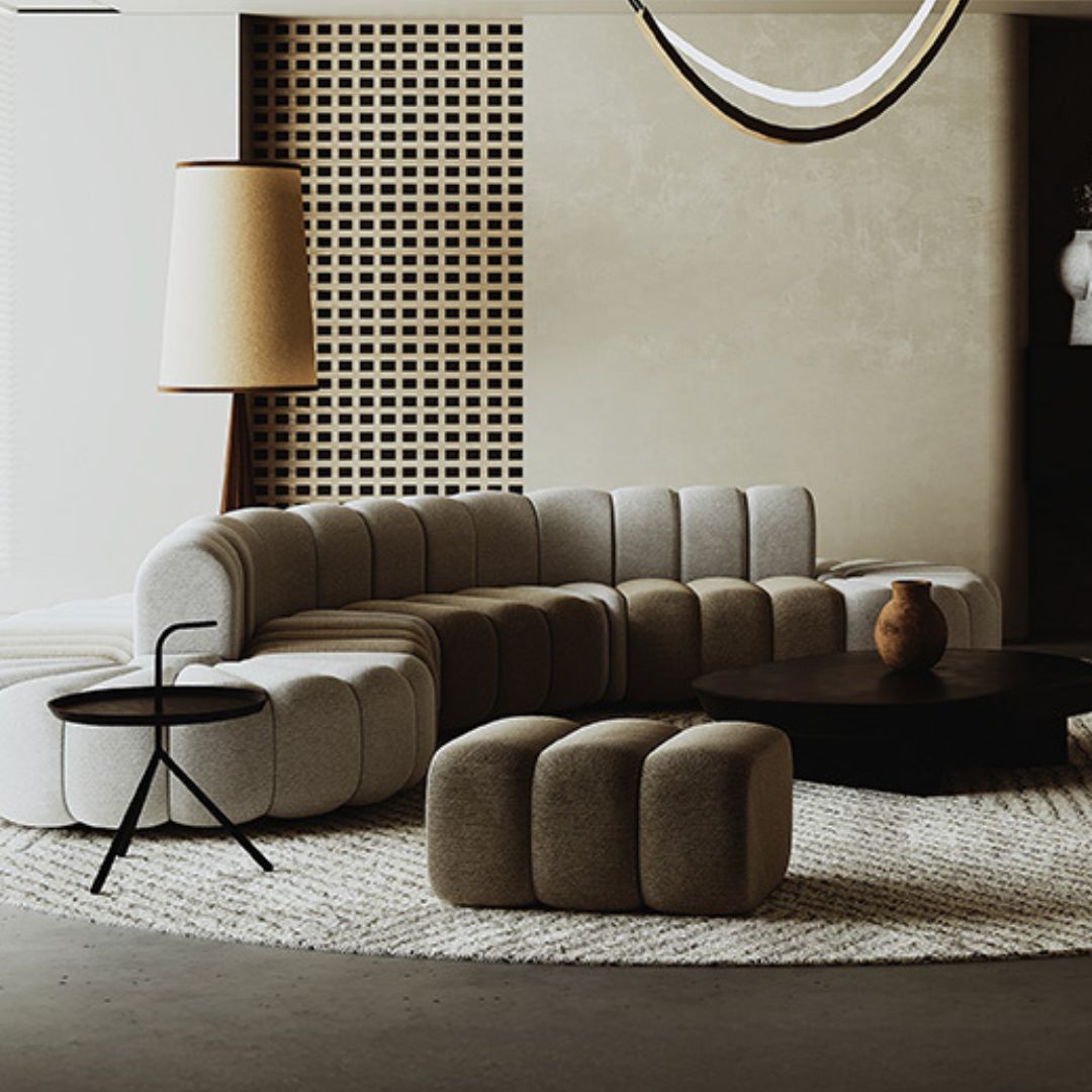 Chameleon Sofa Pouf Module - H-5228-E - Brown